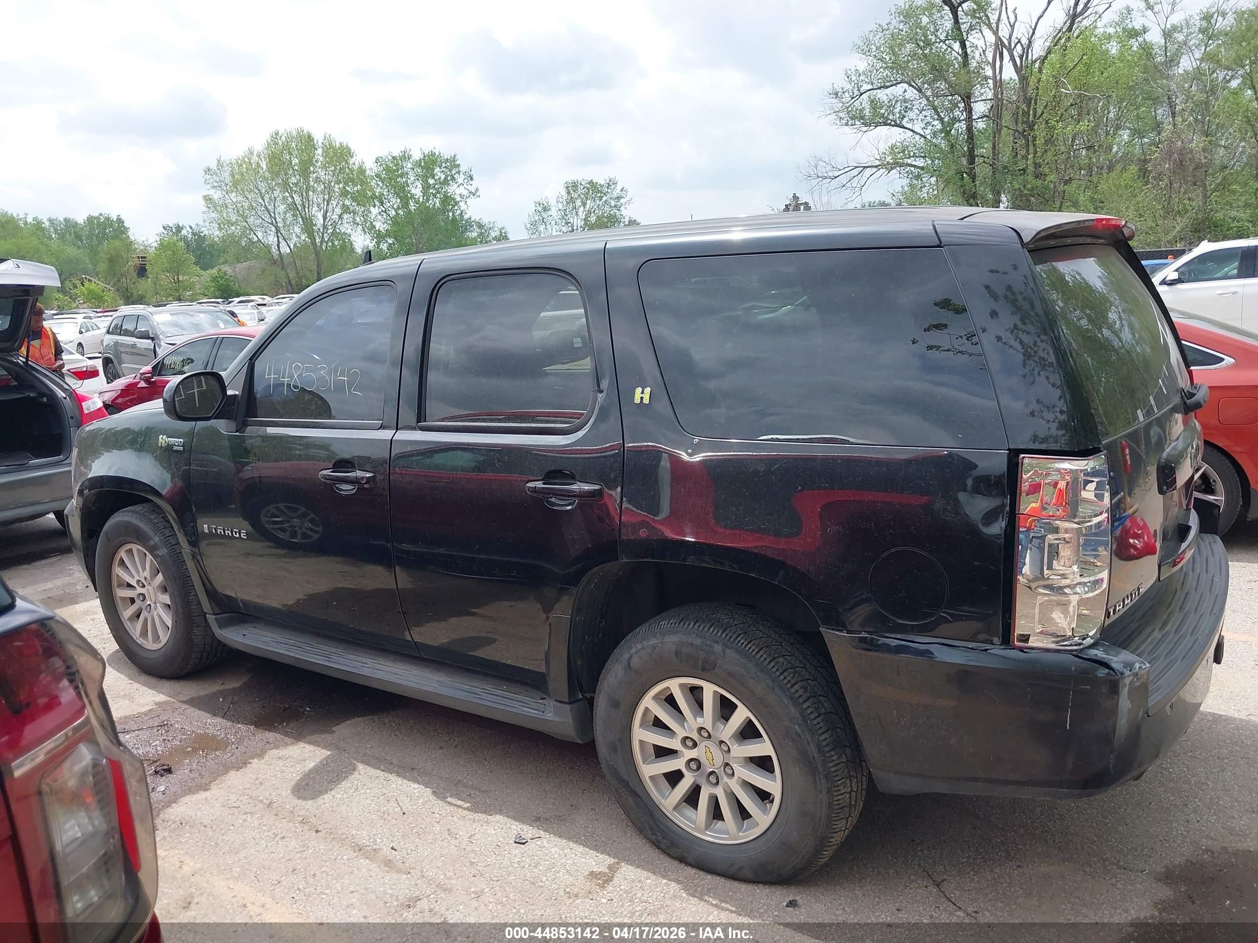 2008 Chevrolet Tahoe Hybrid   Black vin: 1GNFK13558R189941