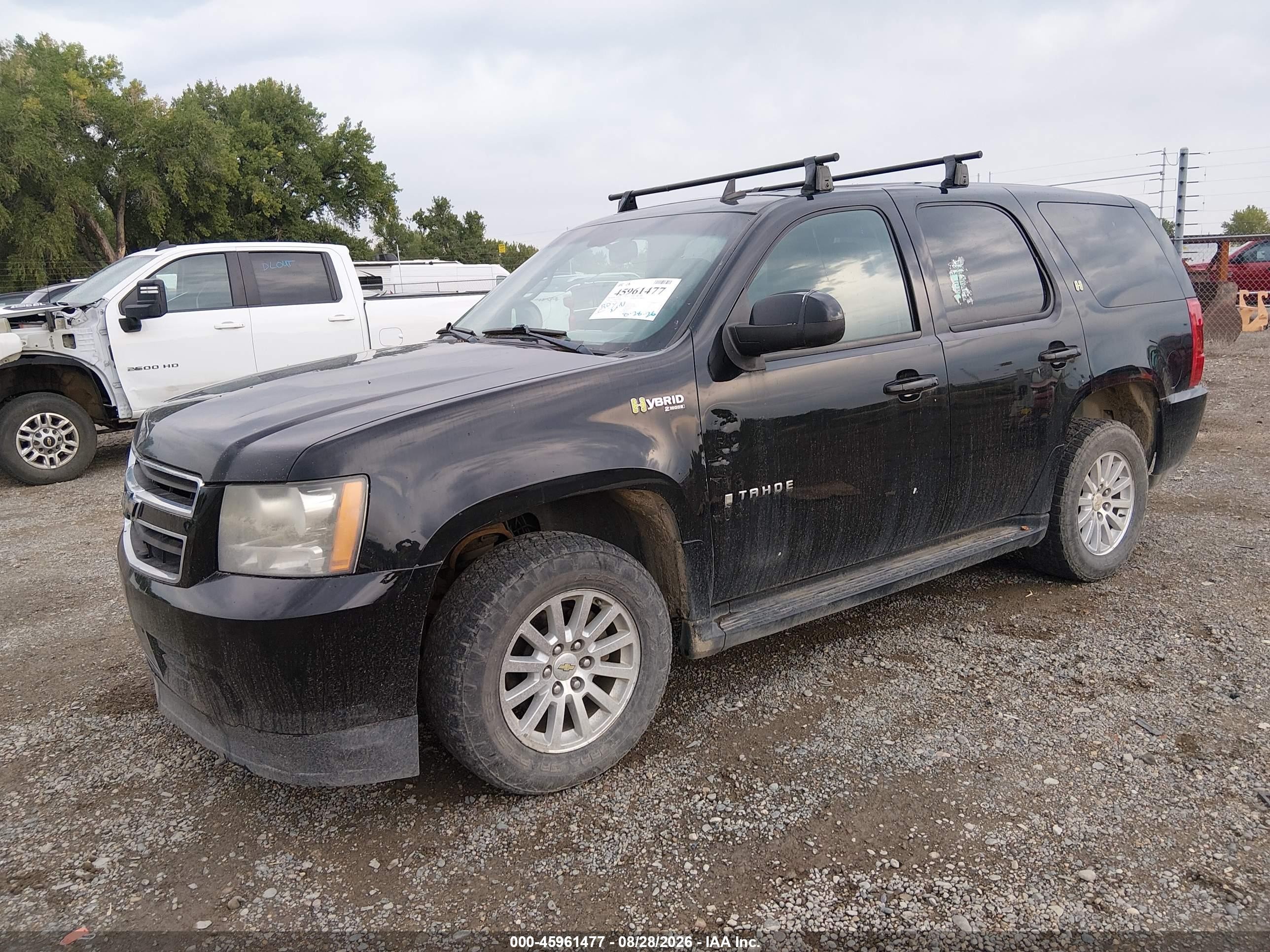 2008 Chevrolet Tahoe Hybrid   Черный vin: 1GNFK13558R221383