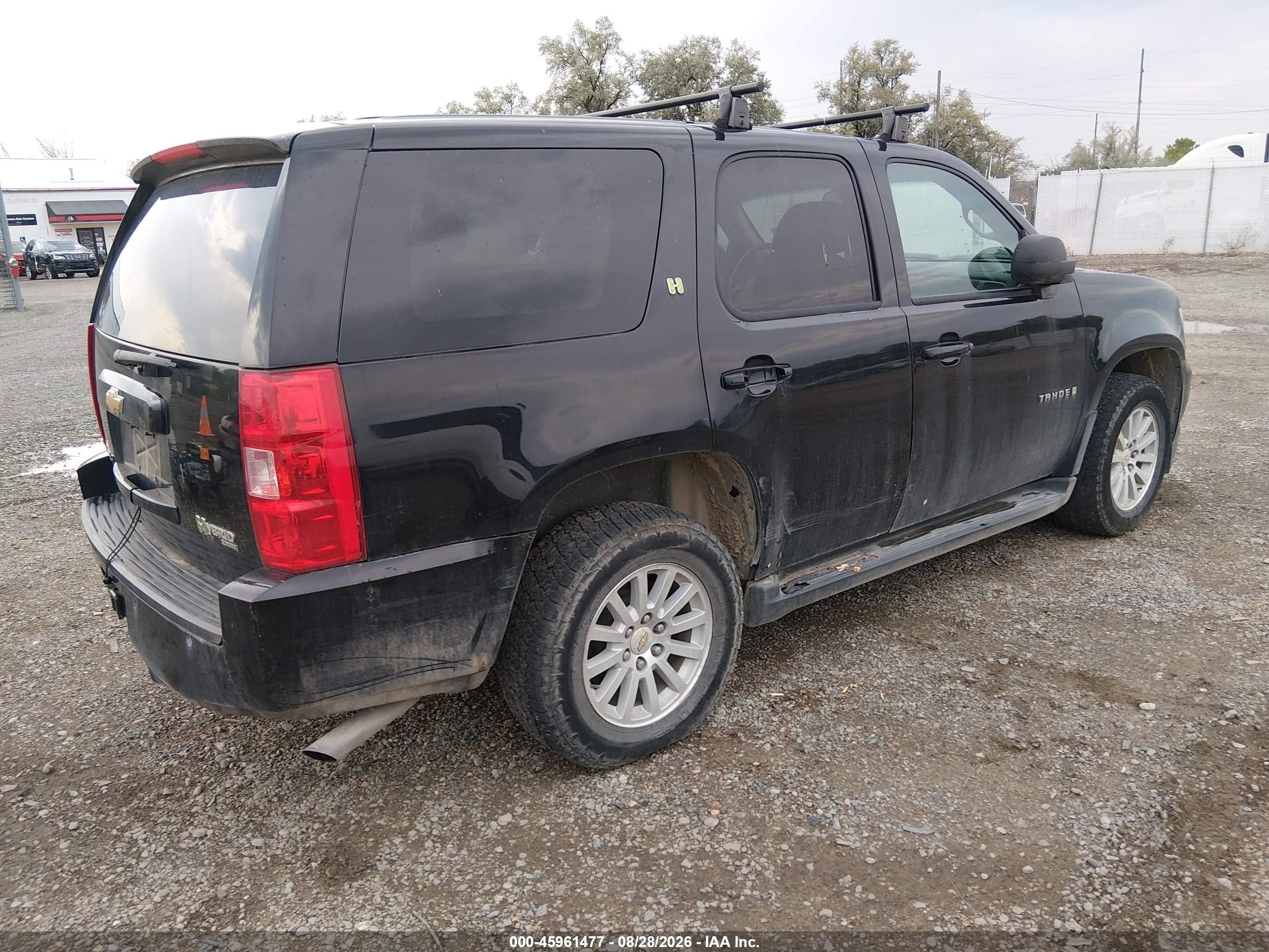 2008 Chevrolet Tahoe Hybrid   Черный vin: 1GNFK13558R221383