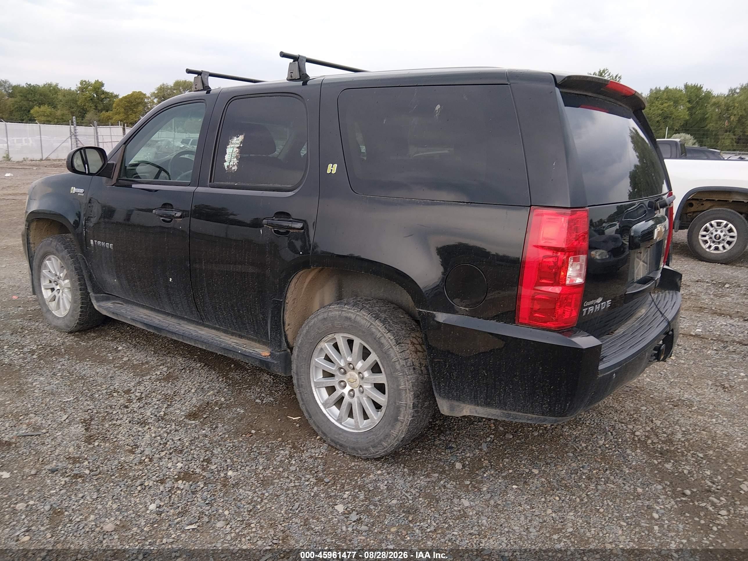 2008 Chevrolet Tahoe Hybrid   Черный vin: 1GNFK13558R221383