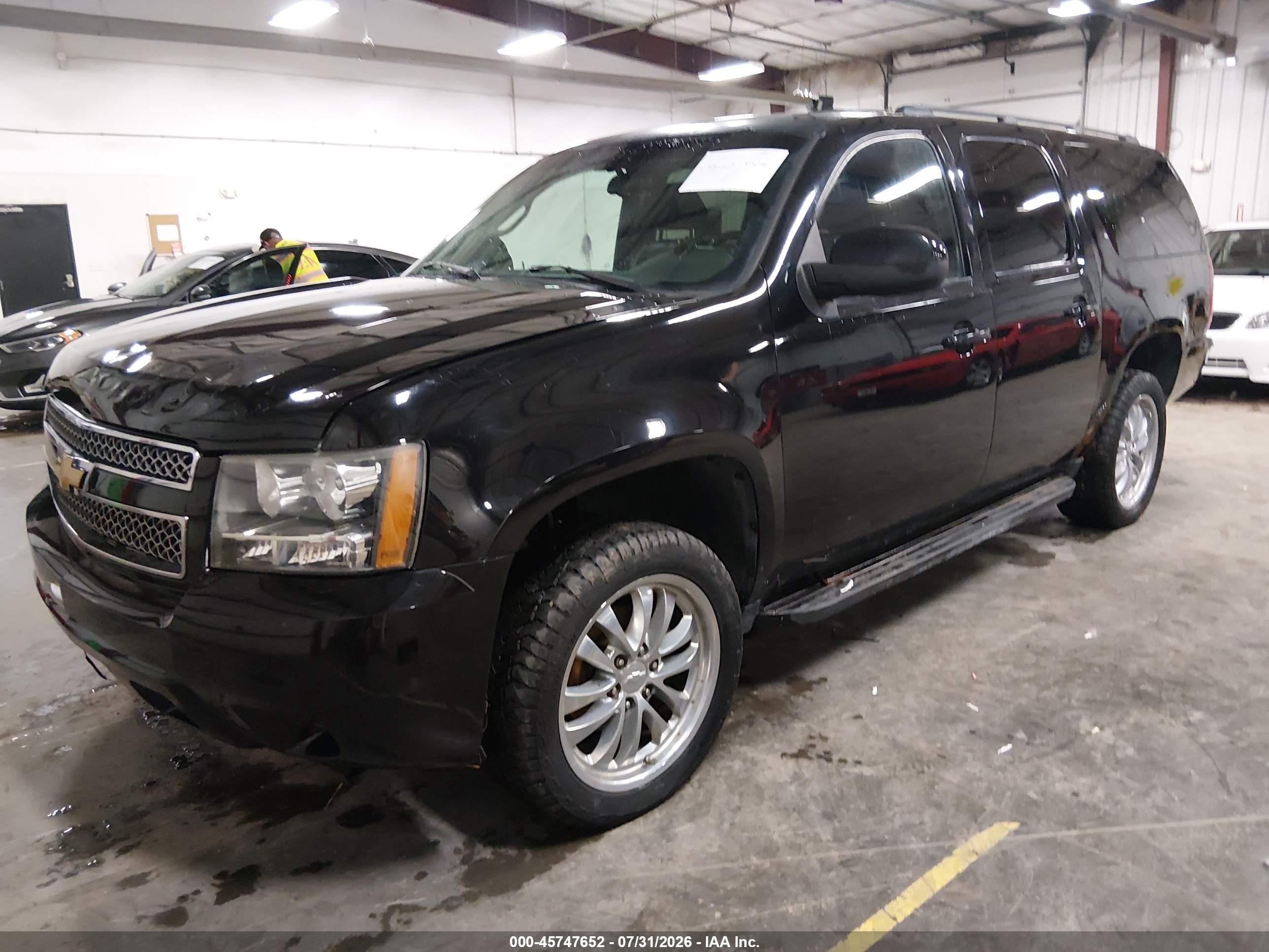2008 Chevrolet Suburban 1500 Lt Black vin: 1GNFK16328J154010