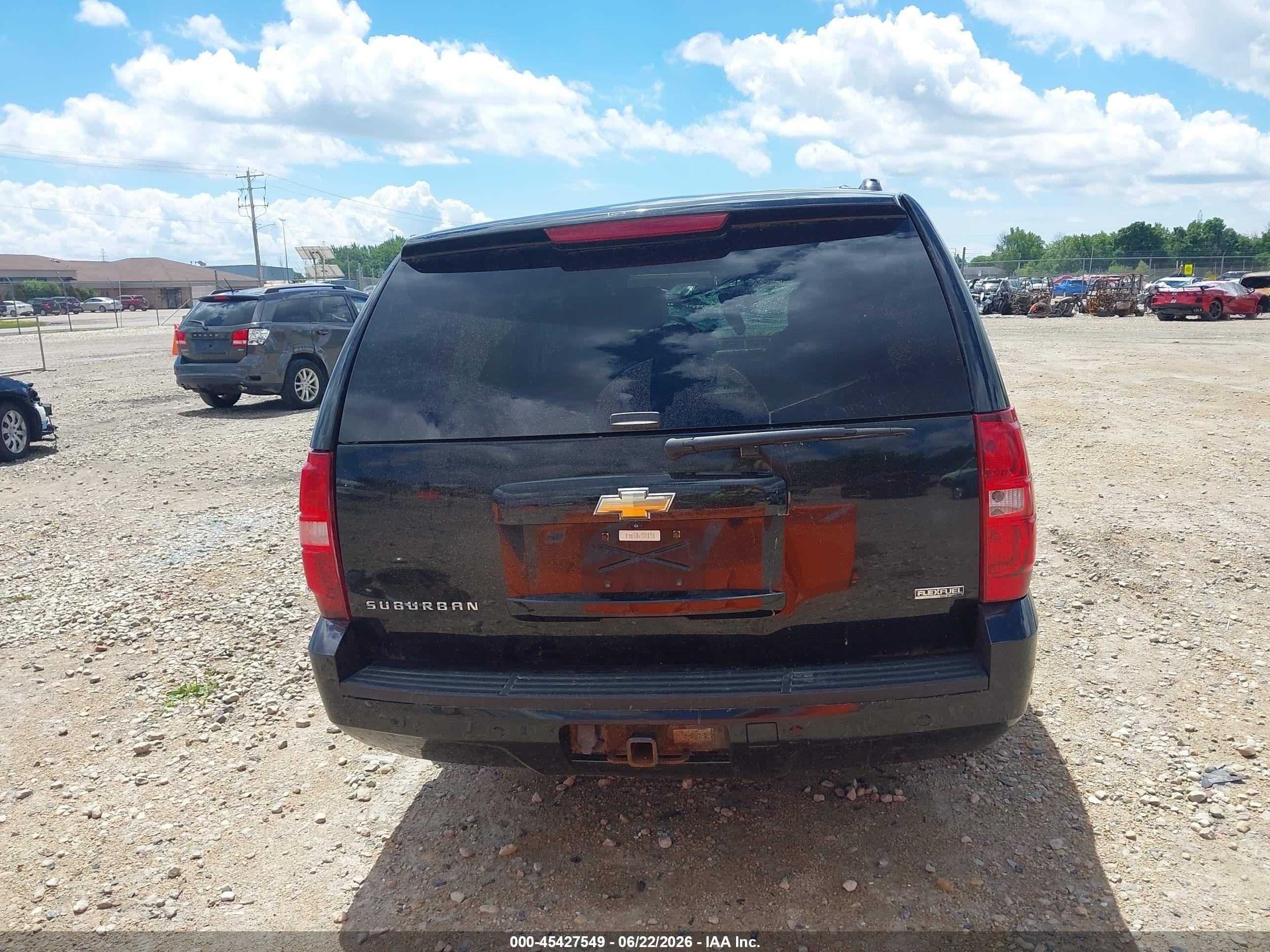2008 Chevrolet Suburban 1500 Ltz Black vin: 1GNFK16338J214392