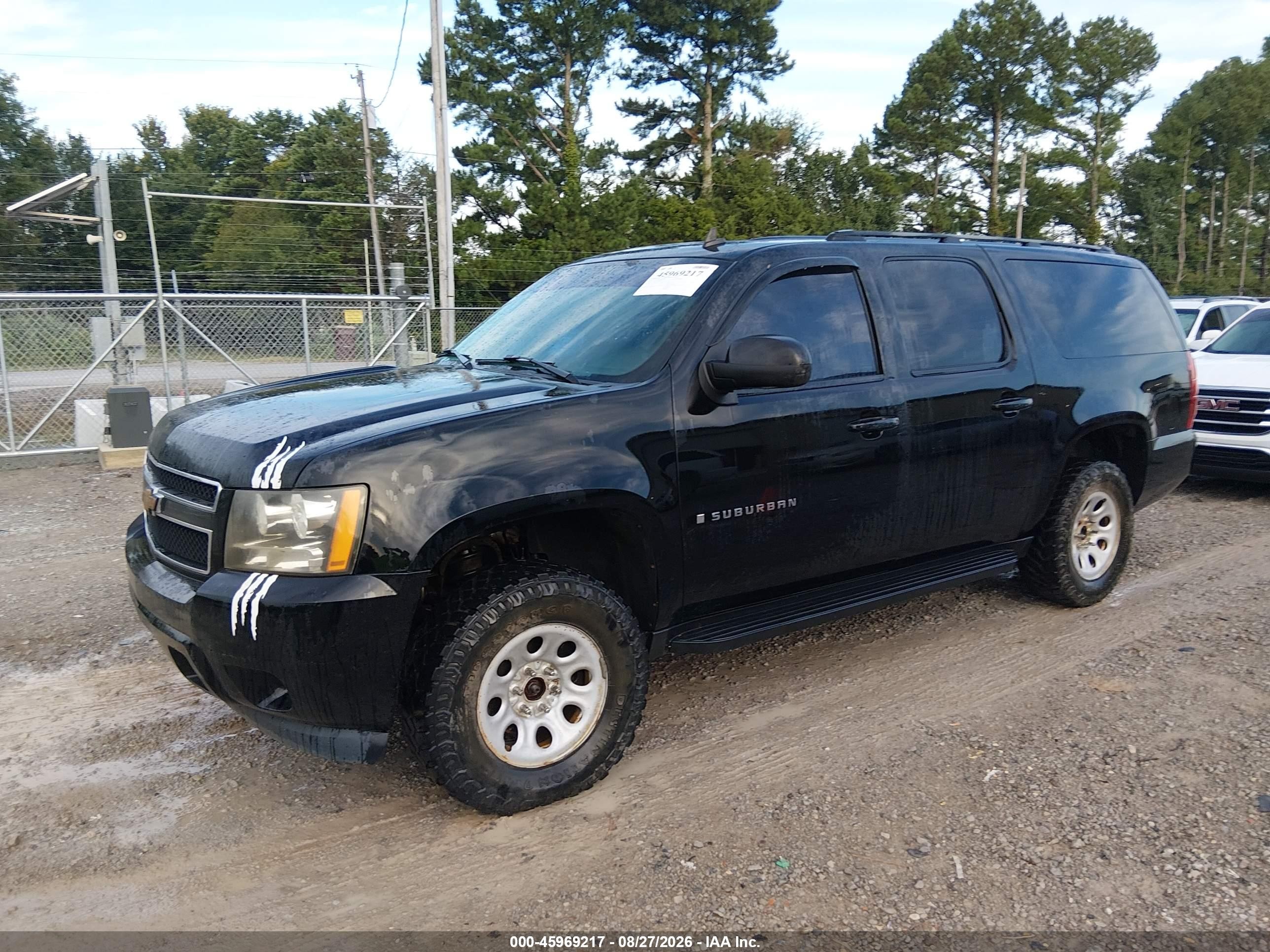 2007 Chevrolet Suburban Lt Black vin: 1GNFK16347J283008