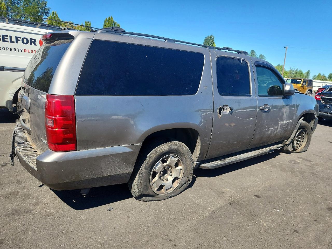 2008 Chevrolet Suburban K1500 Ls Gray vin: 1GNFK16348J229919