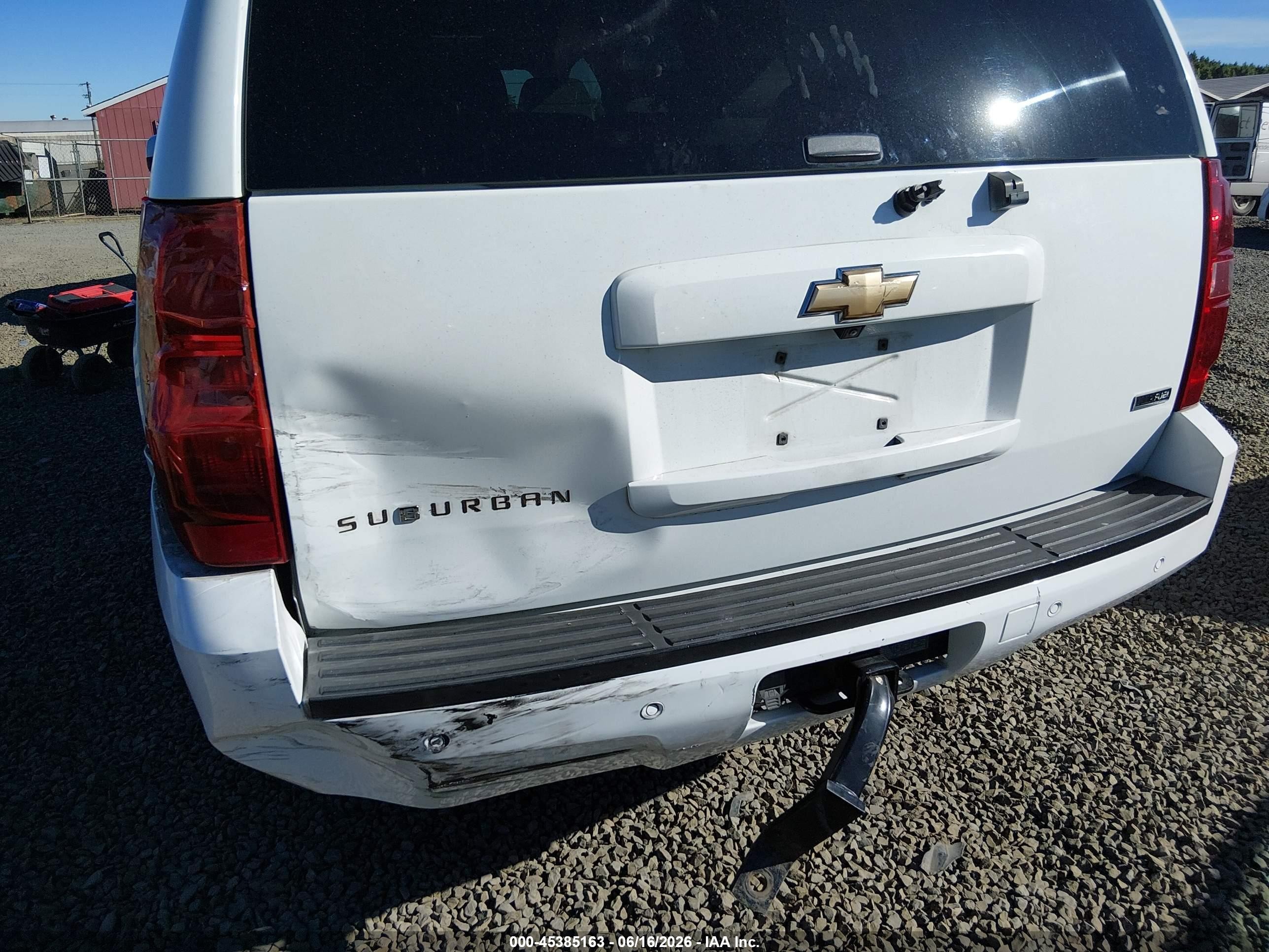 2007 Chevrolet Suburban 1500 Ltz White vin: 1GNFK163X7J214775