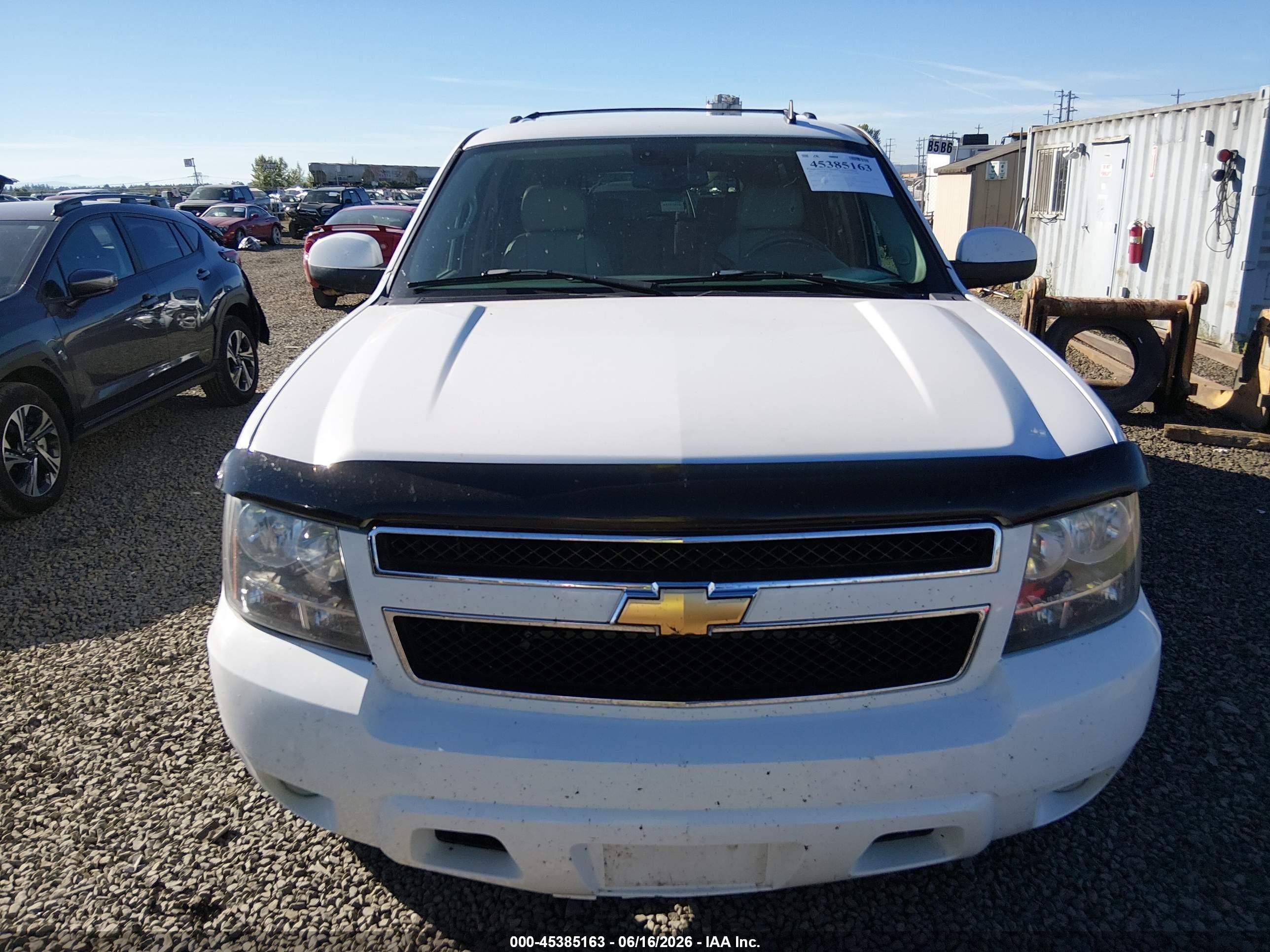 2007 Chevrolet Suburban 1500 Ltz White vin: 1GNFK163X7J214775