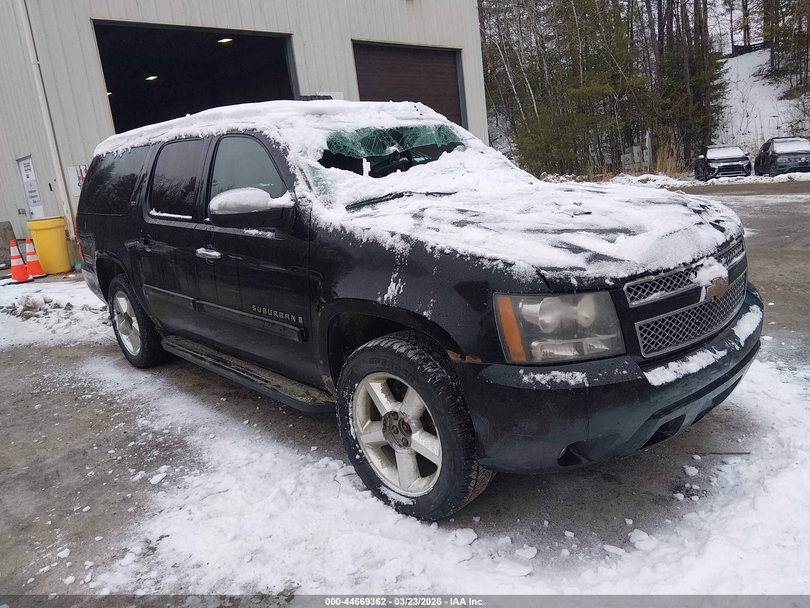 2008 Chevrolet Suburban 1500 Ltz Black vin: 1GNFK163X8J213515