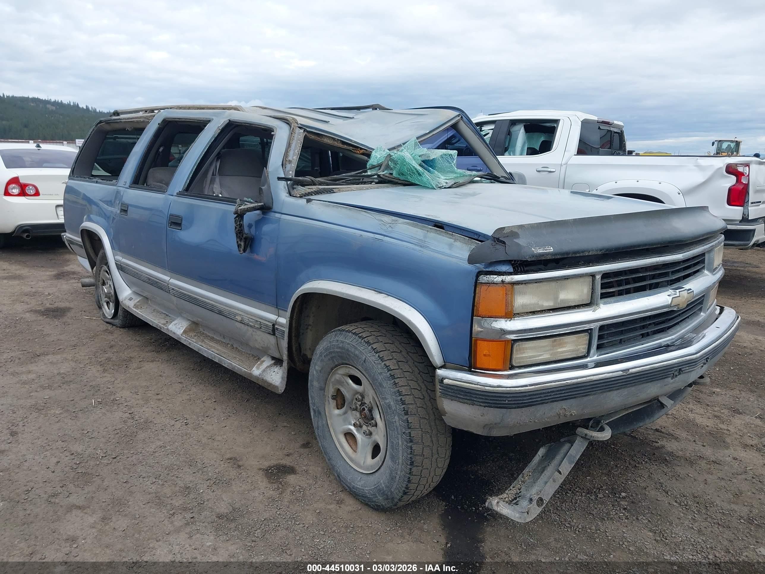 1995 Chevrolet Suburban K1500 Blue vin: 1GNFK16K2SJ370082