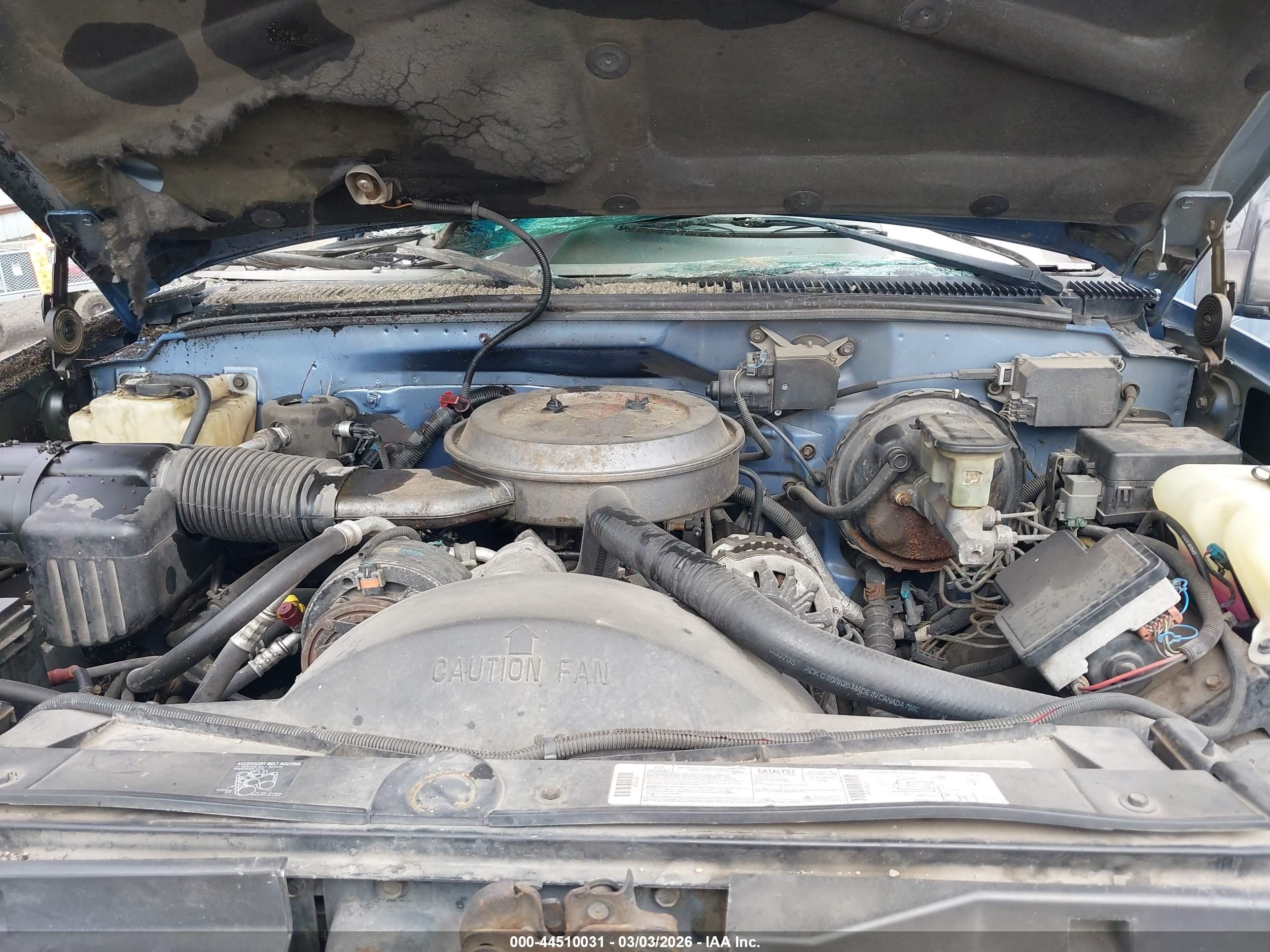 1995 Chevrolet Suburban K1500 Blue vin: 1GNFK16K2SJ370082