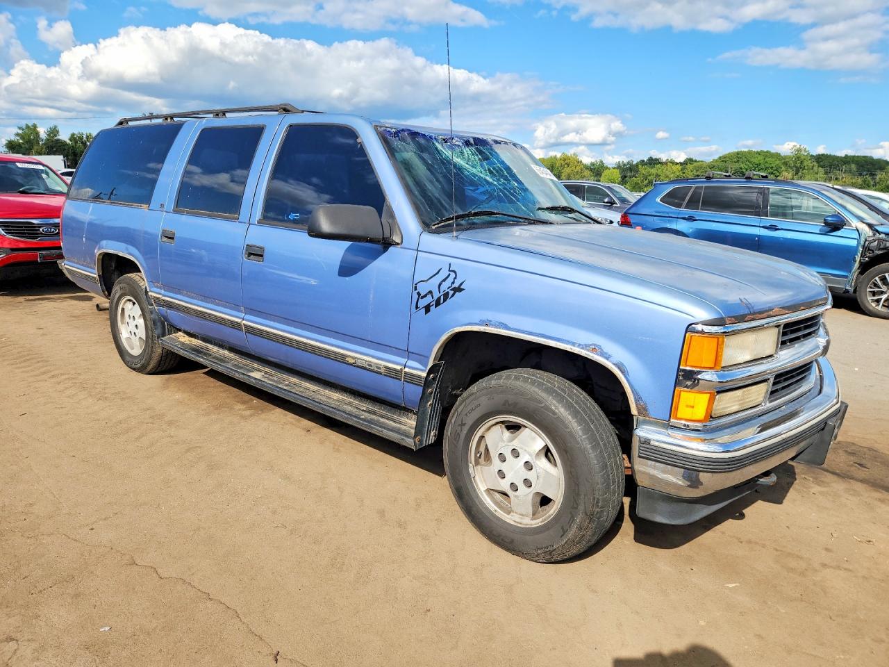 1995 Chevrolet Suburban K1500 Blue vin: 1GNFK16K3SJ430788