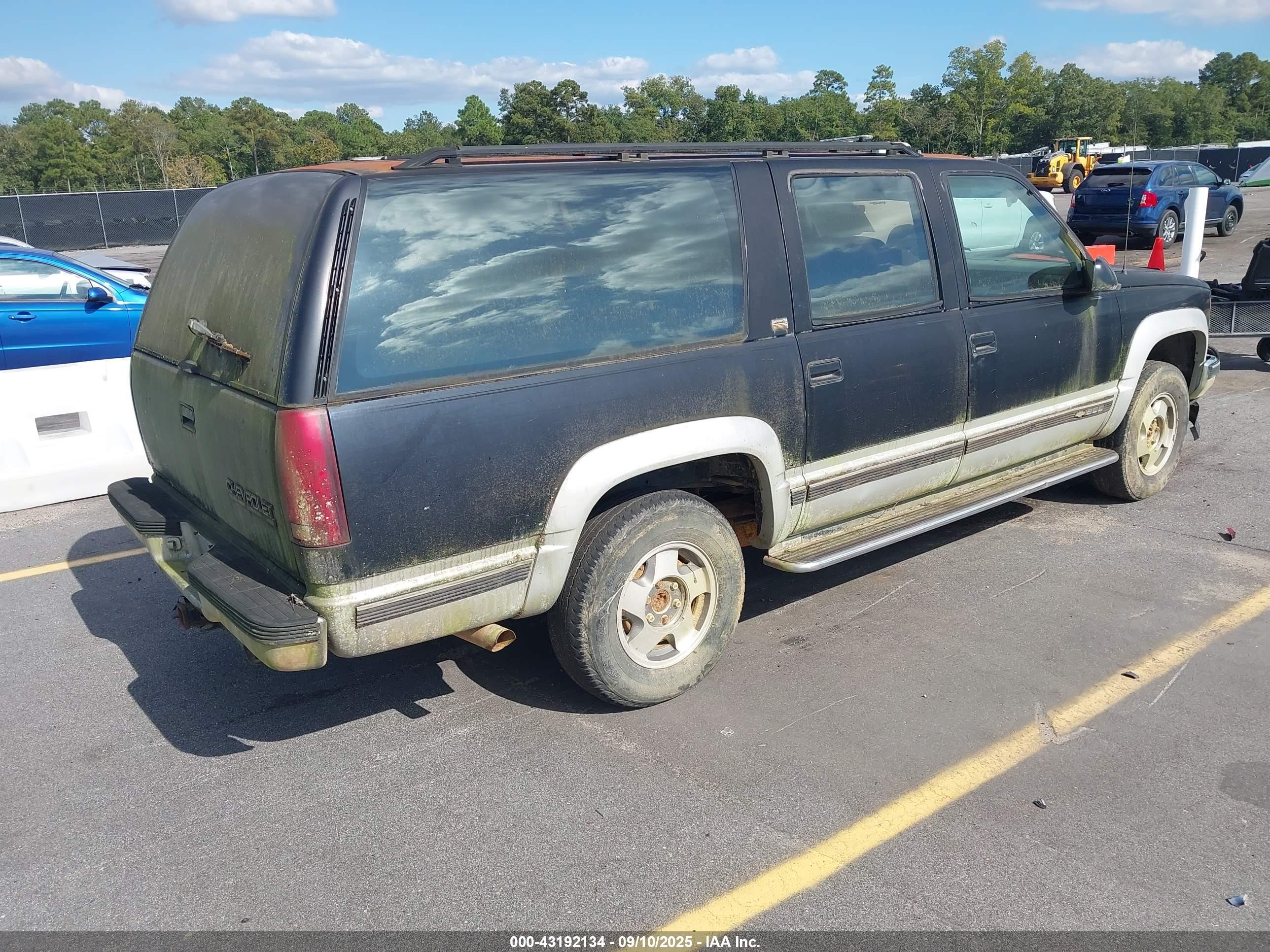 1993 Chevrolet Suburban K1500 Black vin: 1GNFK16K4PJ376957