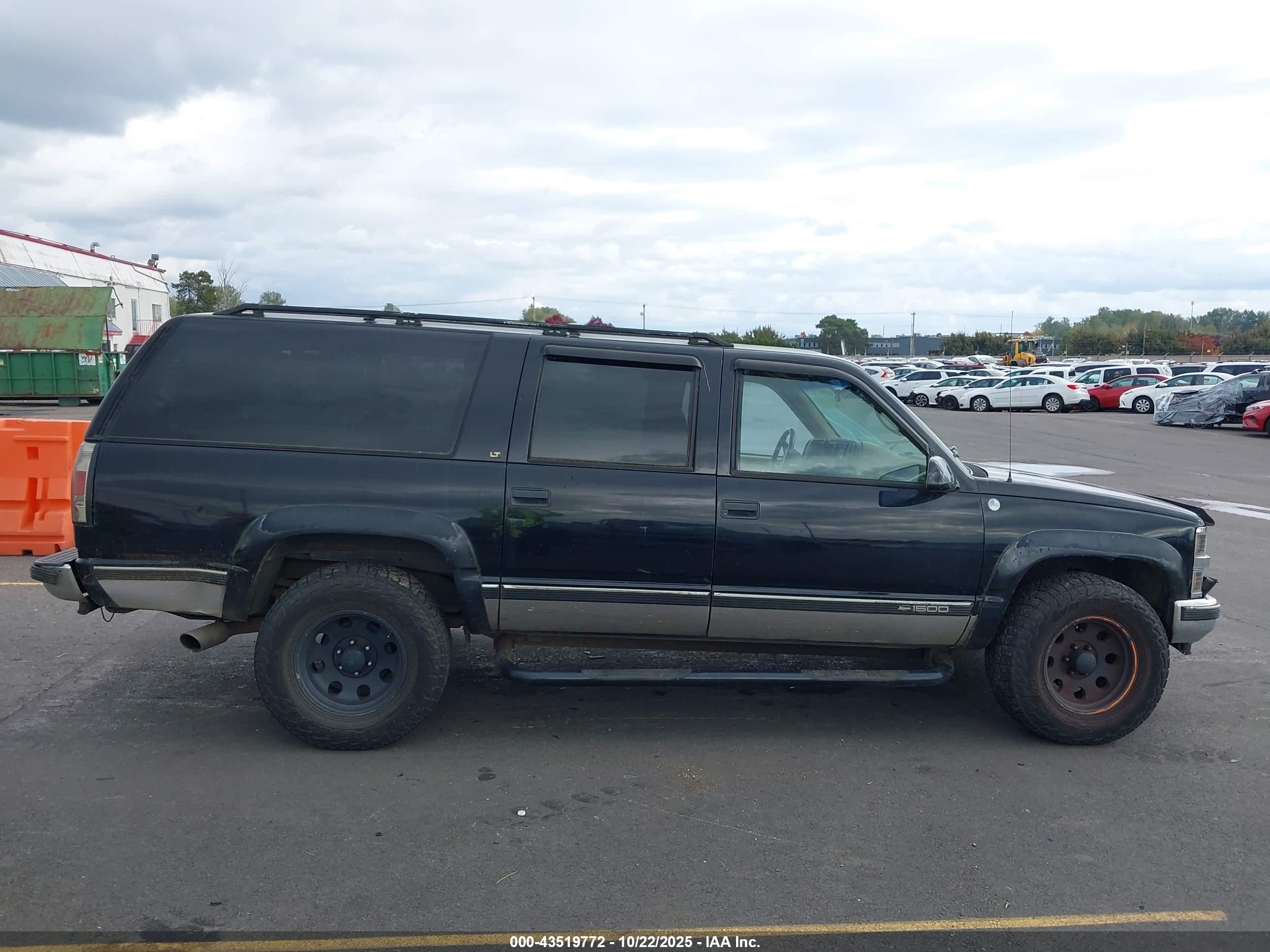 1995 Chevrolet Suburban K1500 Black vin: 1GNFK16K7SJ362902