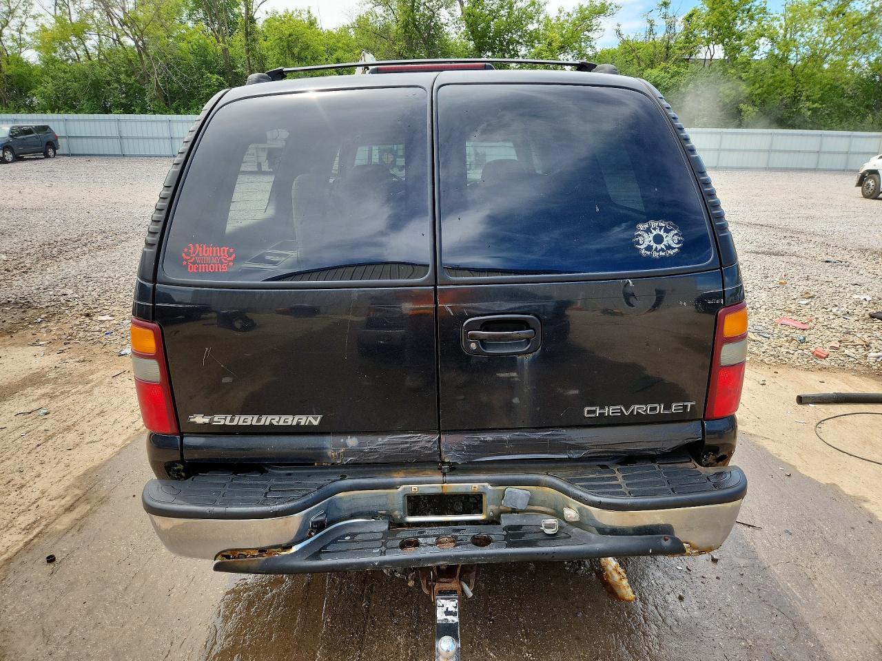 2001 Chevrolet Suburban K1500 Black vin: 1GNFK16T41J203522
