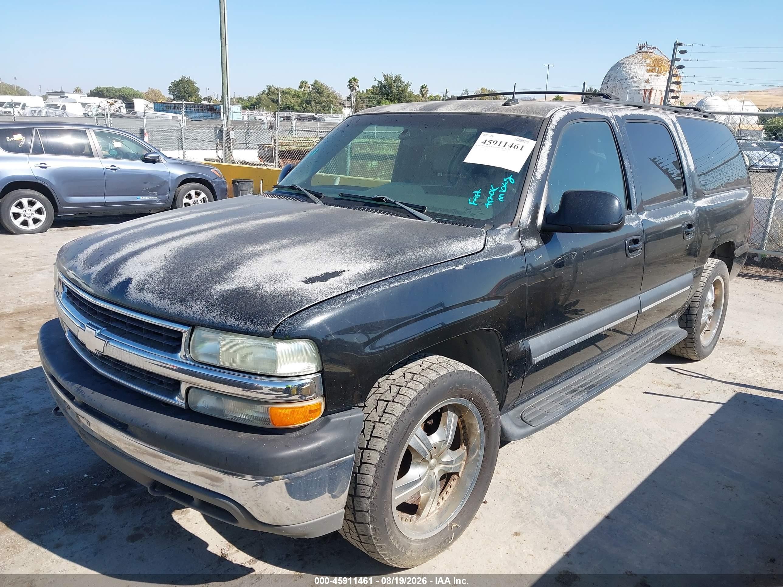 2002 Chevrolet Suburban 1500 Lt Black vin: 1GNFK16T62J288915