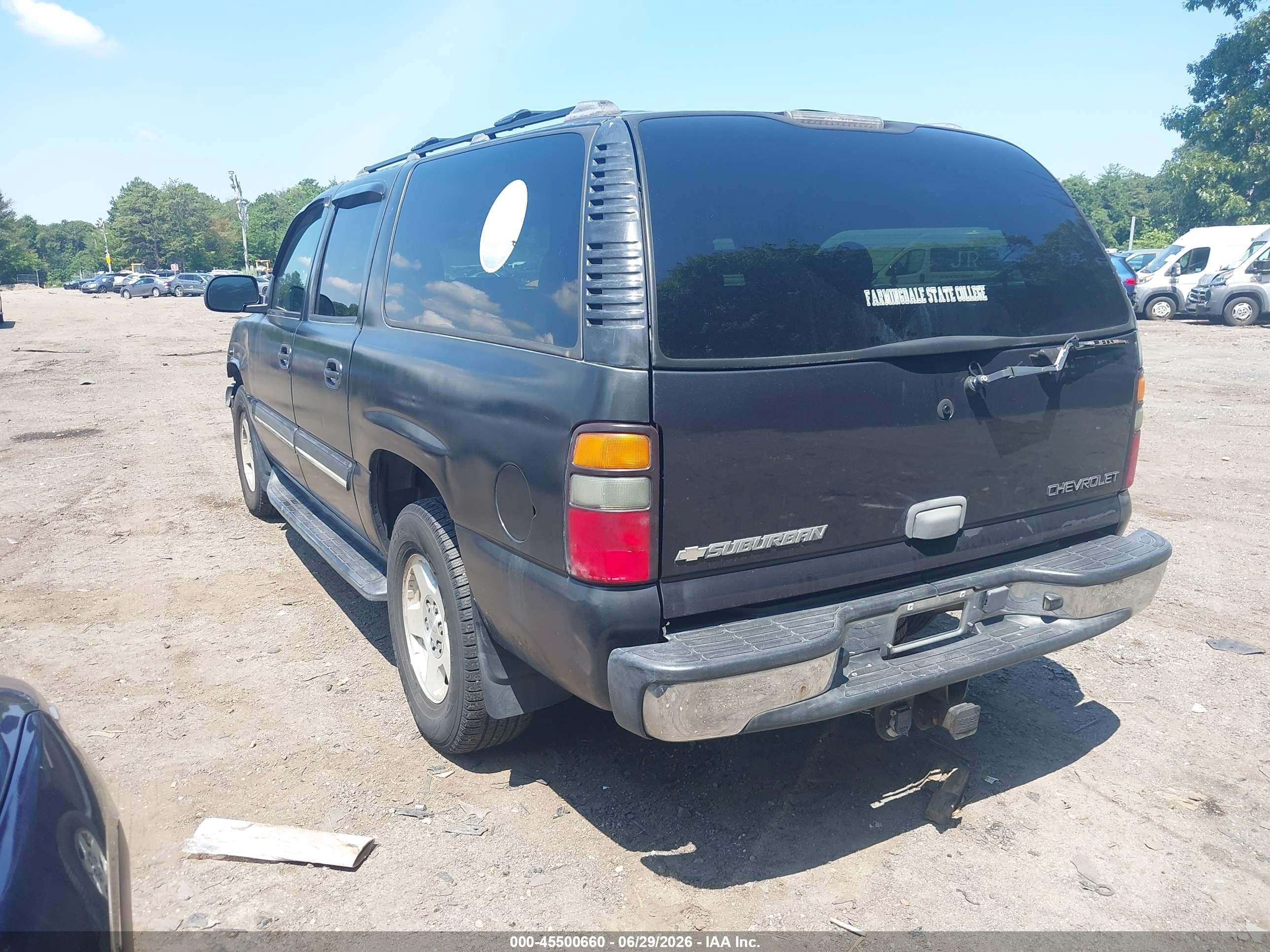 2004 Chevrolet Suburban 1500 Ls Black vin: 1GNFK16T74J328065