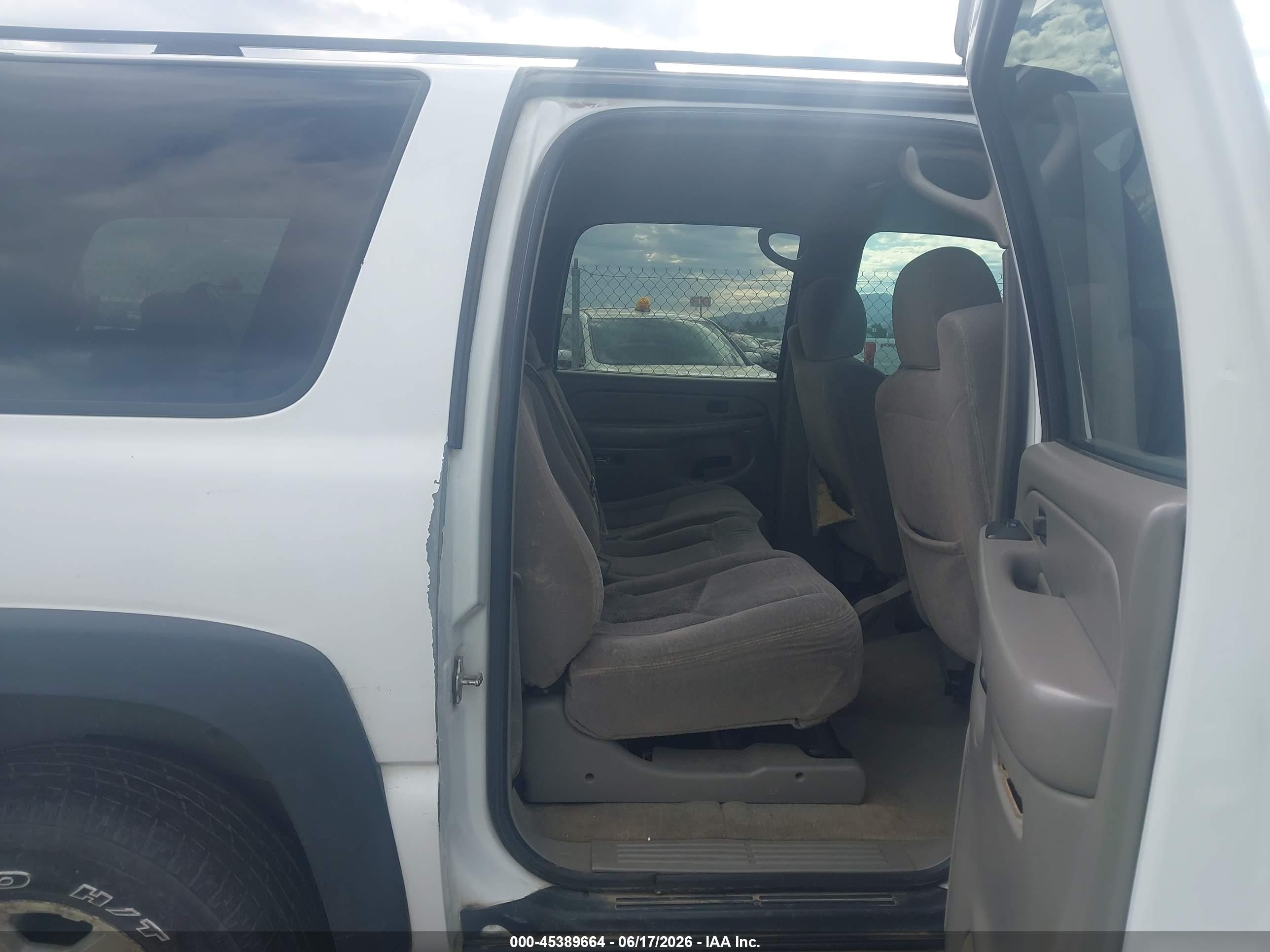 2004 Chevrolet Suburban 1500 Ls White vin: 1GNFK16Z24J245079