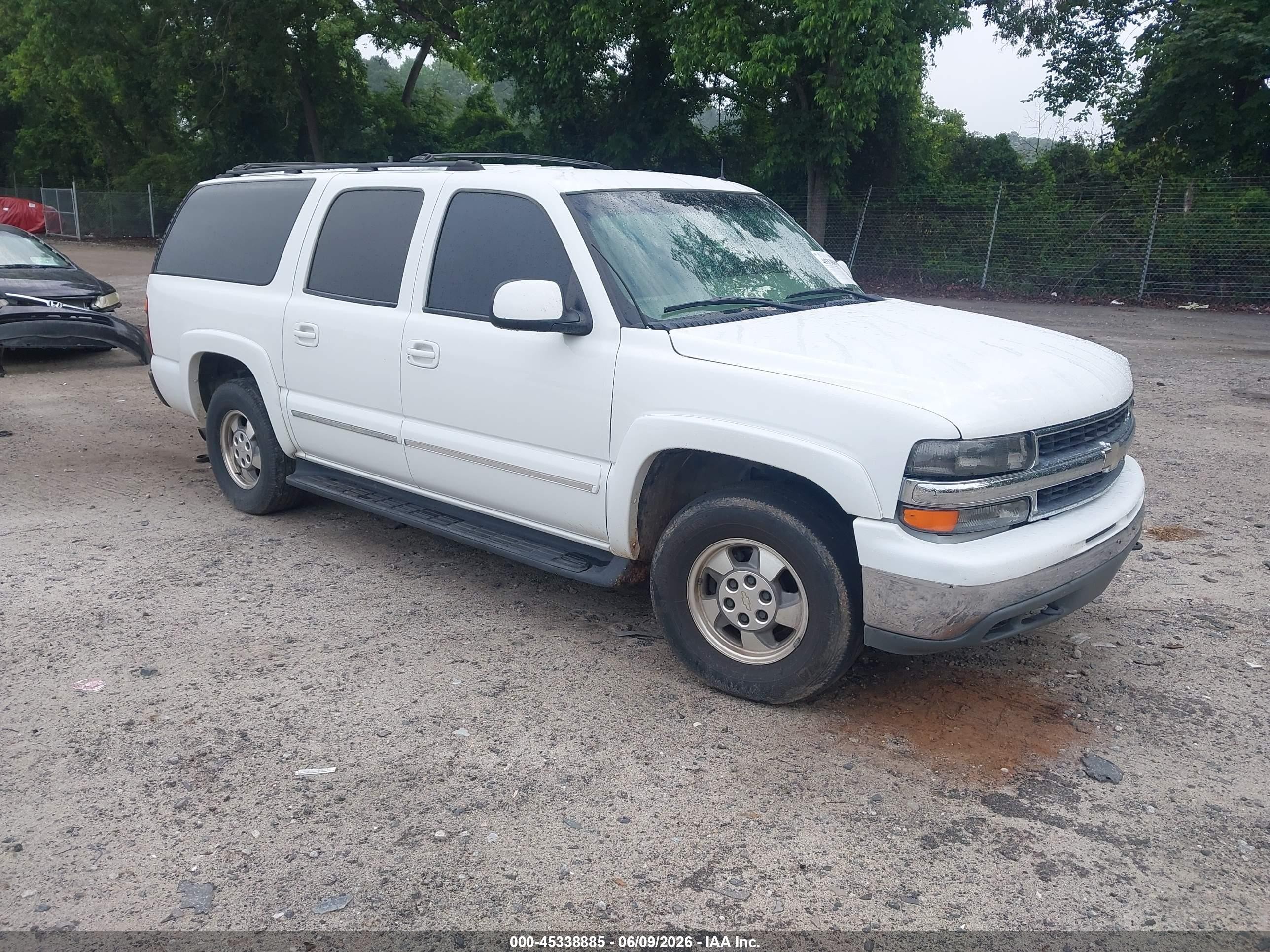 2002 Chevrolet Suburban 1500 Lt White vin: 1GNFK16Z52J192049