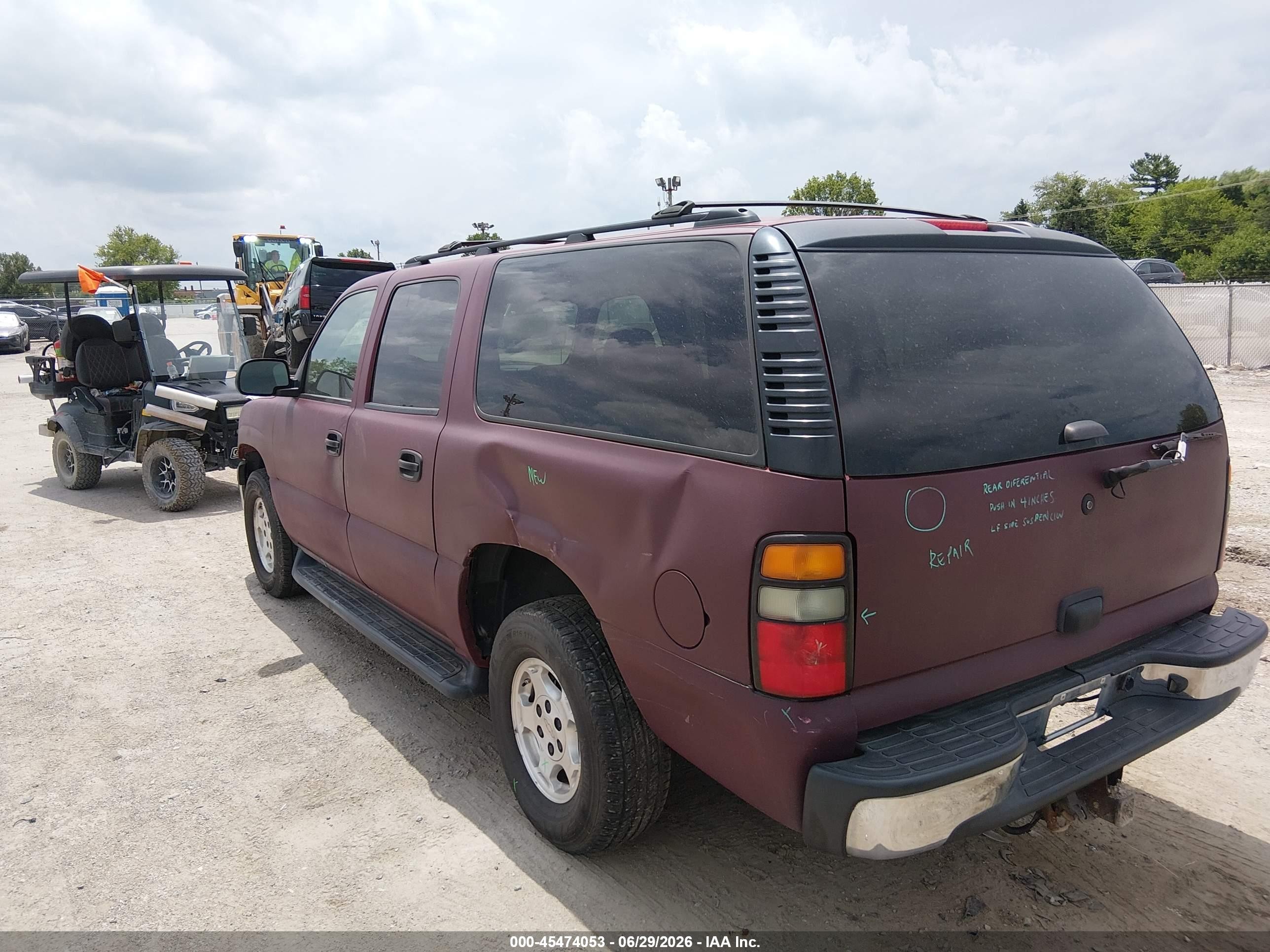 2006 Chevrolet Suburban 1500 Ls Maroon vin: 1GNFK16Z56J133458
