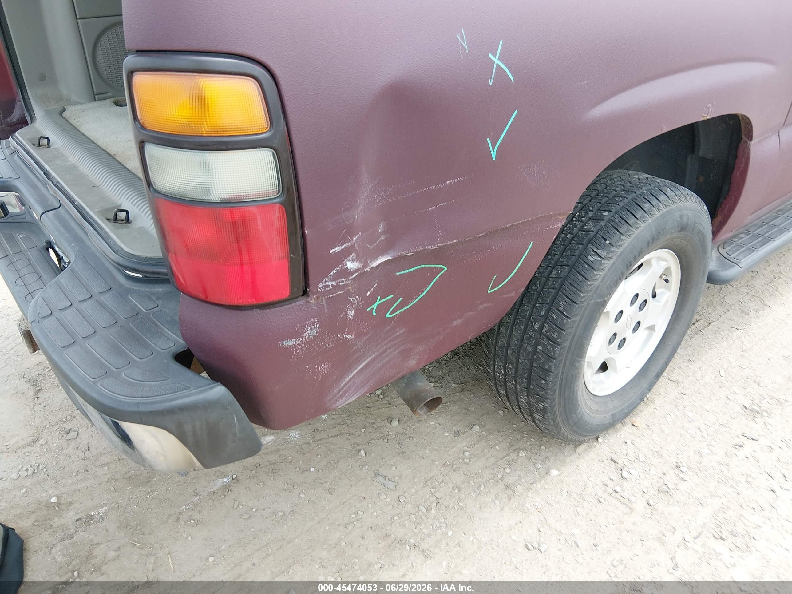 2006 Chevrolet Suburban 1500 Ls Maroon vin: 1GNFK16Z56J133458