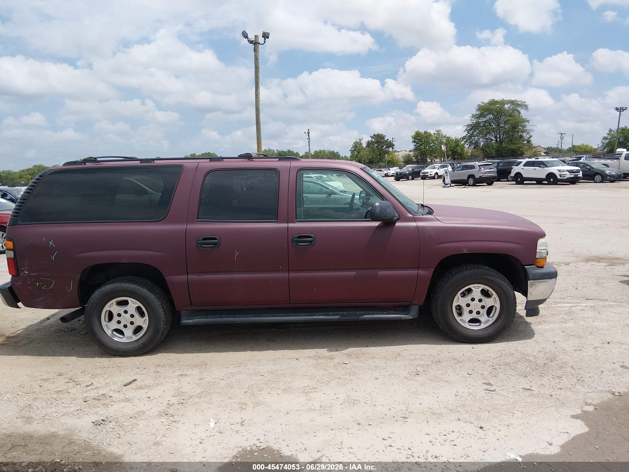 2006 Chevrolet Suburban 1500 Ls Maroon vin: 1GNFK16Z56J133458