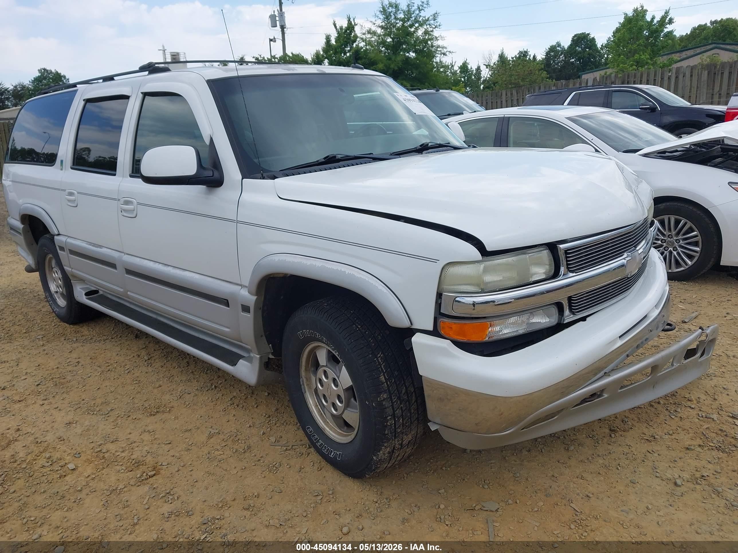 2003 Chevrolet Suburban 1500 Lt White vin: 1GNFK16Z83J201201