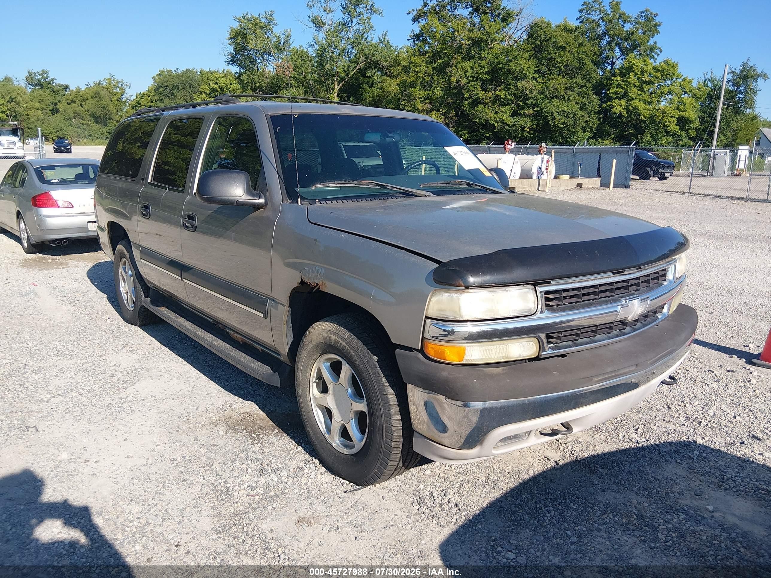 2002 Chevrolet Suburban K1500 Gray vin: 1GNFK16ZX2J178096