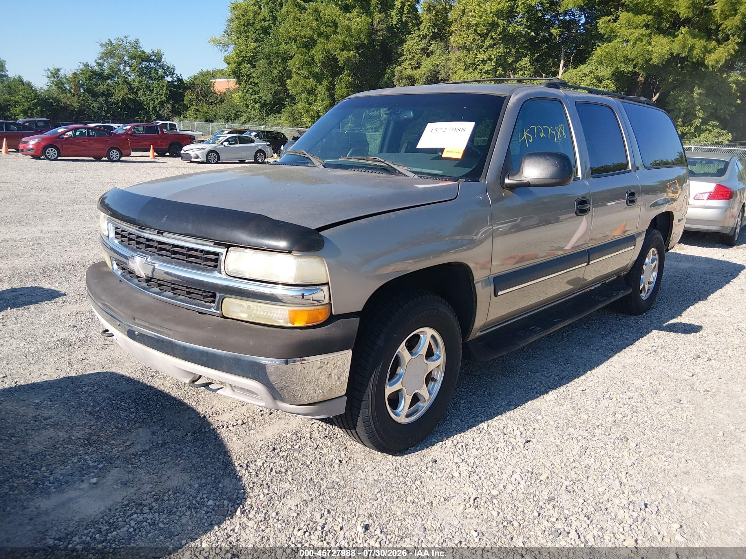 2002 Chevrolet Suburban K1500 Gray vin: 1GNFK16ZX2J178096
