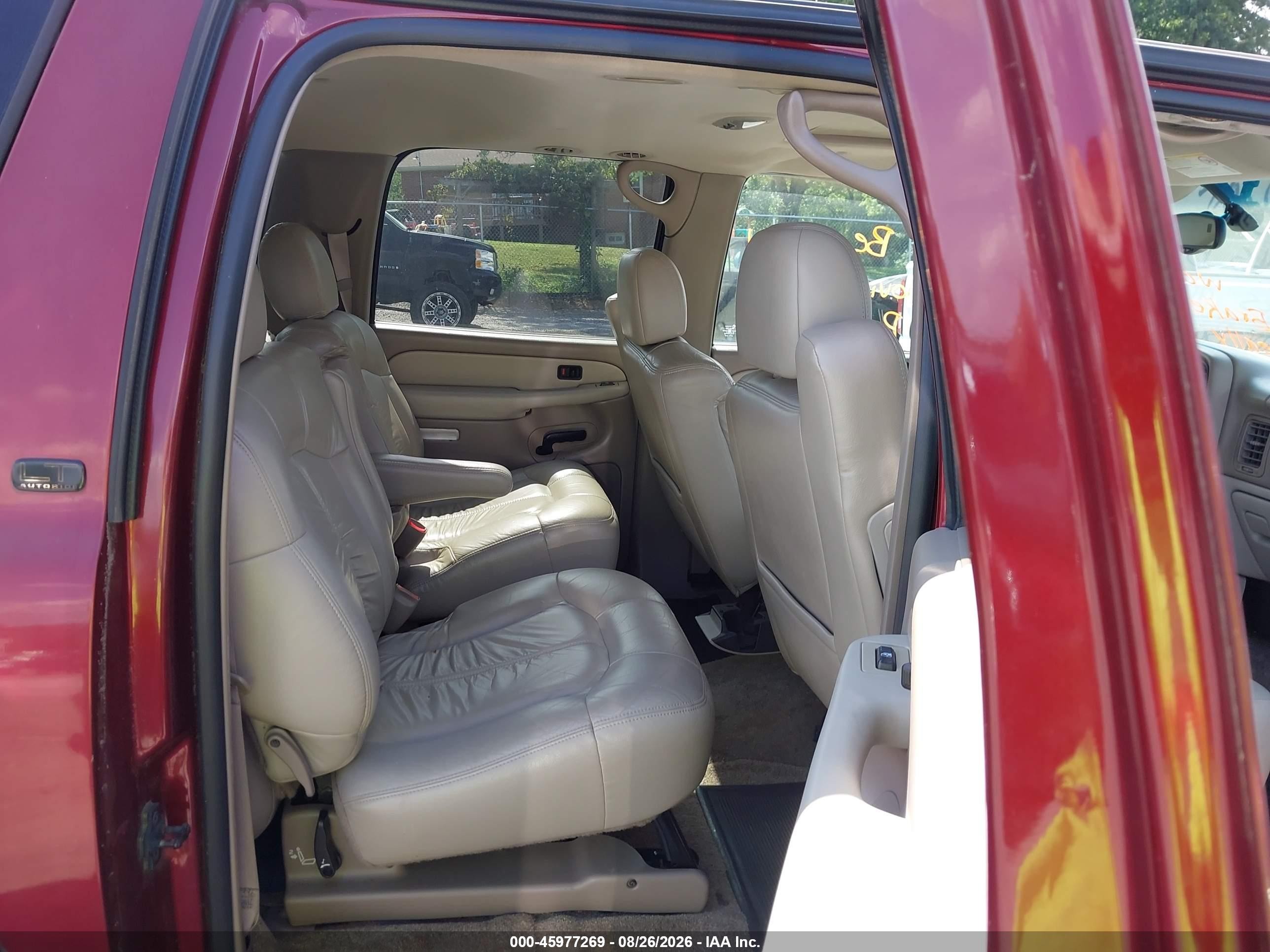 2002 Chevrolet Suburban 1500 Lt Red vin: 1GNFK16ZX2J280790
