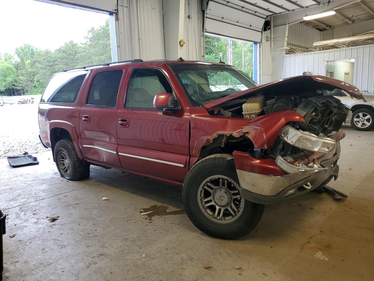 2003 Chevrolet Suburban K1500 Red vin: 1GNFK16ZX3J265854