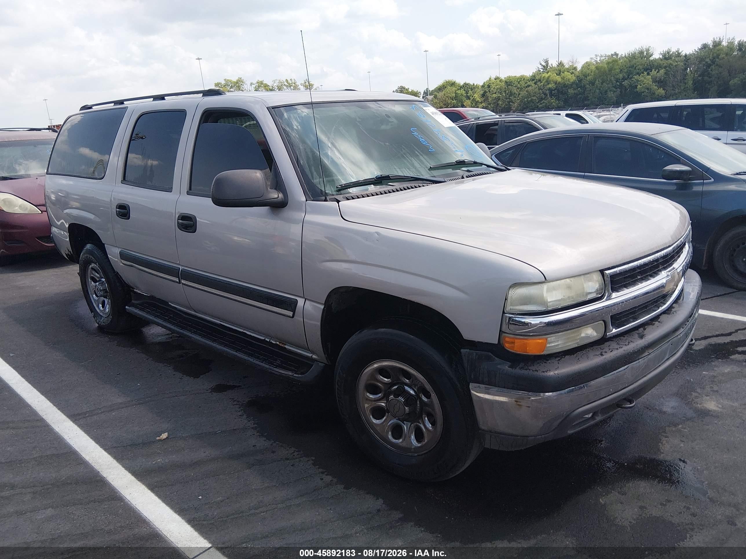 2004 Chevrolet Suburban 1500 Ls Pewter vin: 1GNFK16ZX4J283594