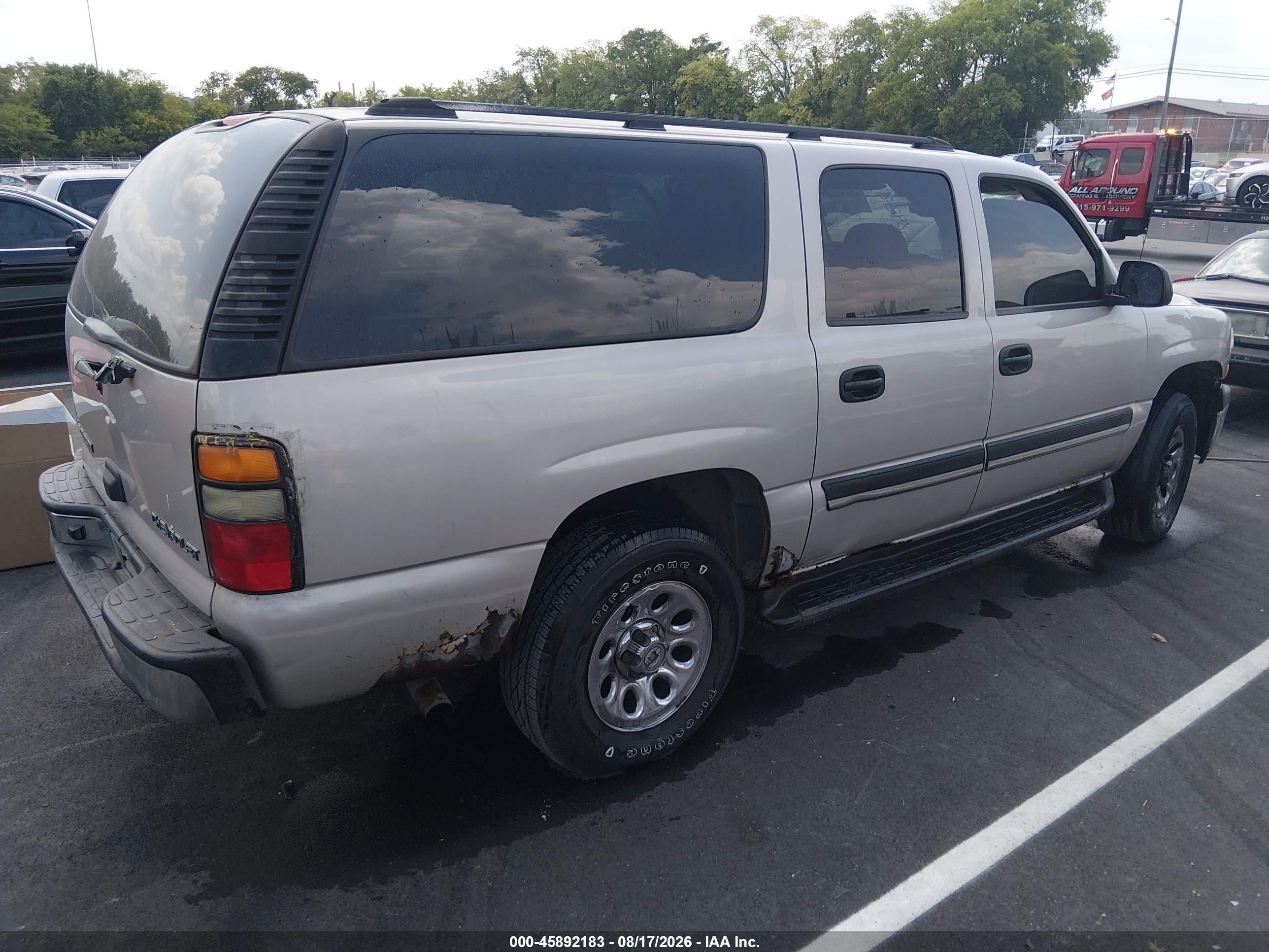 2004 Chevrolet Suburban 1500 Ls Pewter vin: 1GNFK16ZX4J283594