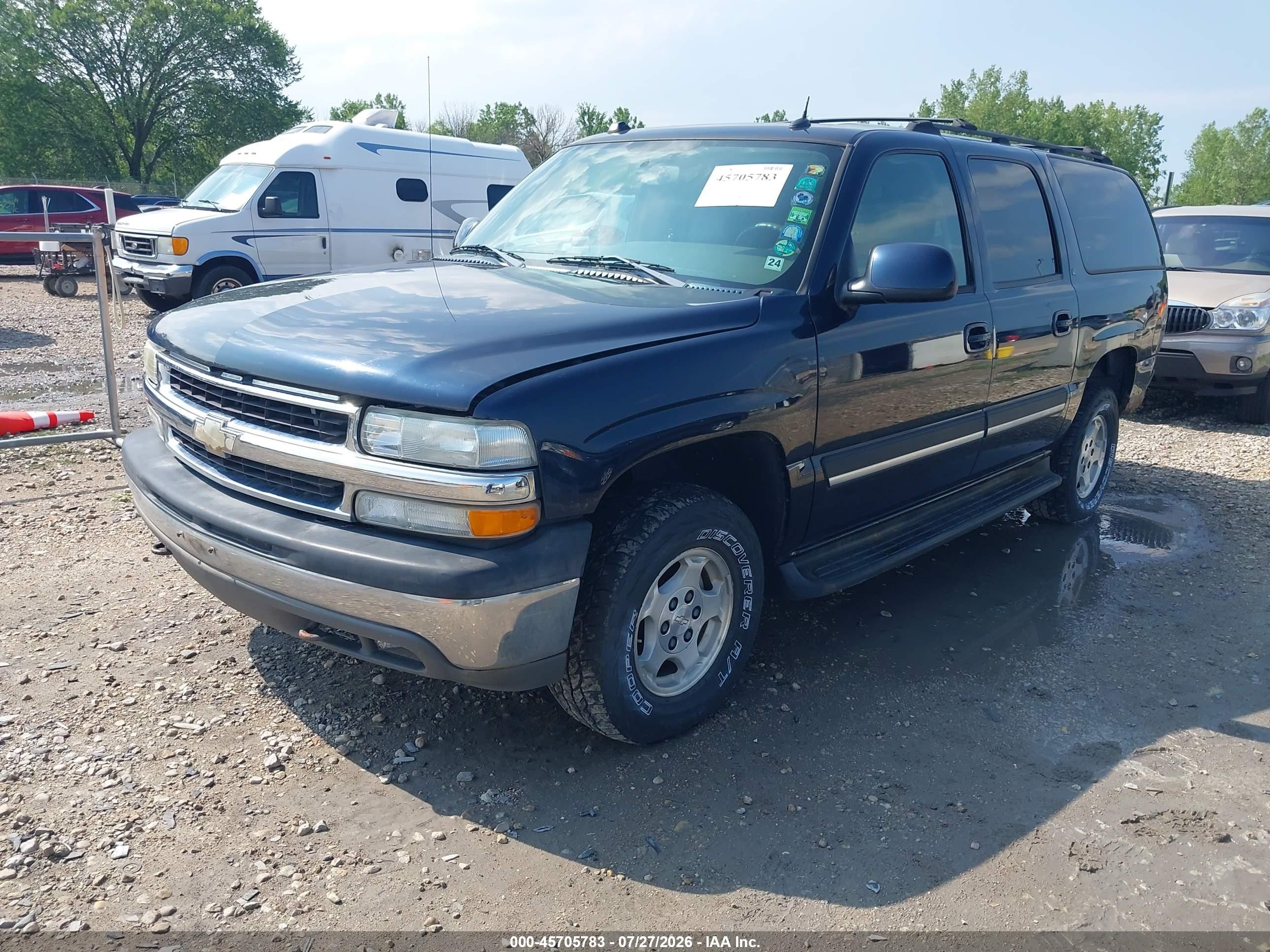 2004 Chevrolet Suburban 1500 Lt Dark Blue vin: 1GNFK16ZX4J292182