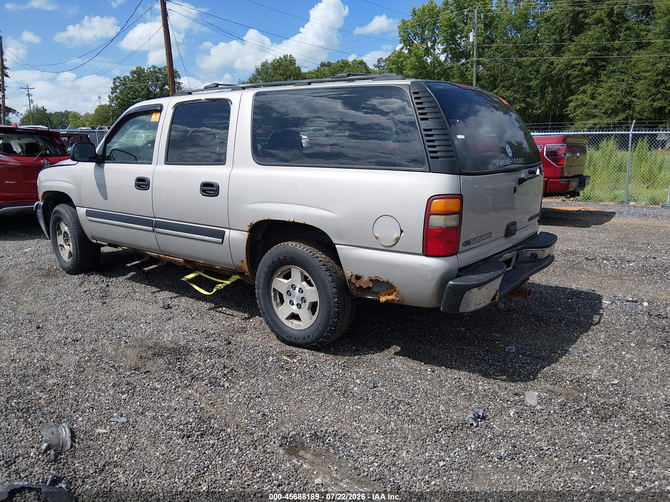 2004 Chevrolet Suburban 1500 Ls Pewter vin: 1GNFK16ZX4J331580