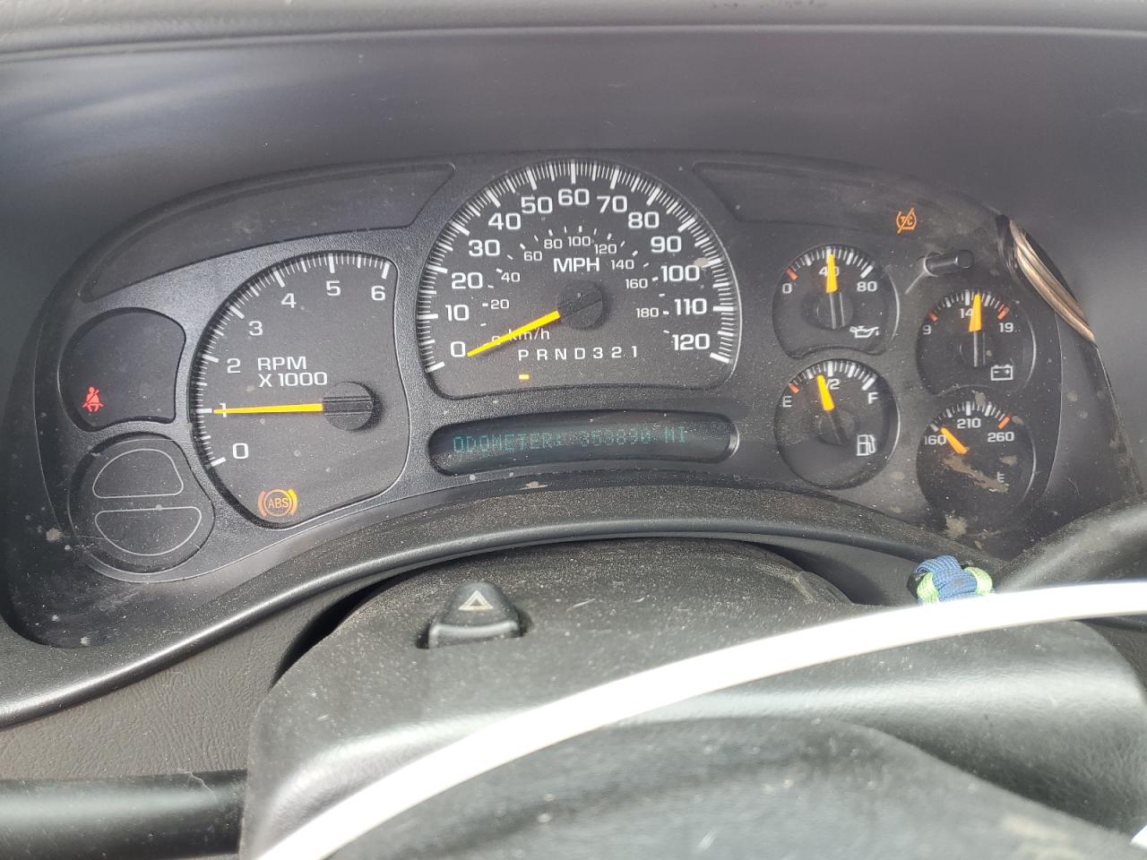 2006 Chevrolet Suburban K1500 Black vin: 1GNFK16ZX6J169176 Damage: Warning Light - Abs, On, Unacceptable