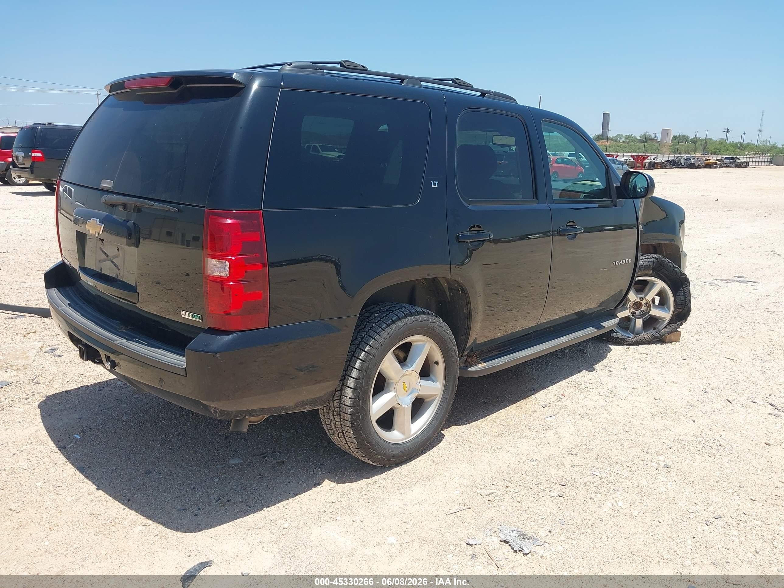 2009 Chevrolet Tahoe Lt2 Black vin: 1GNFK23019J125504