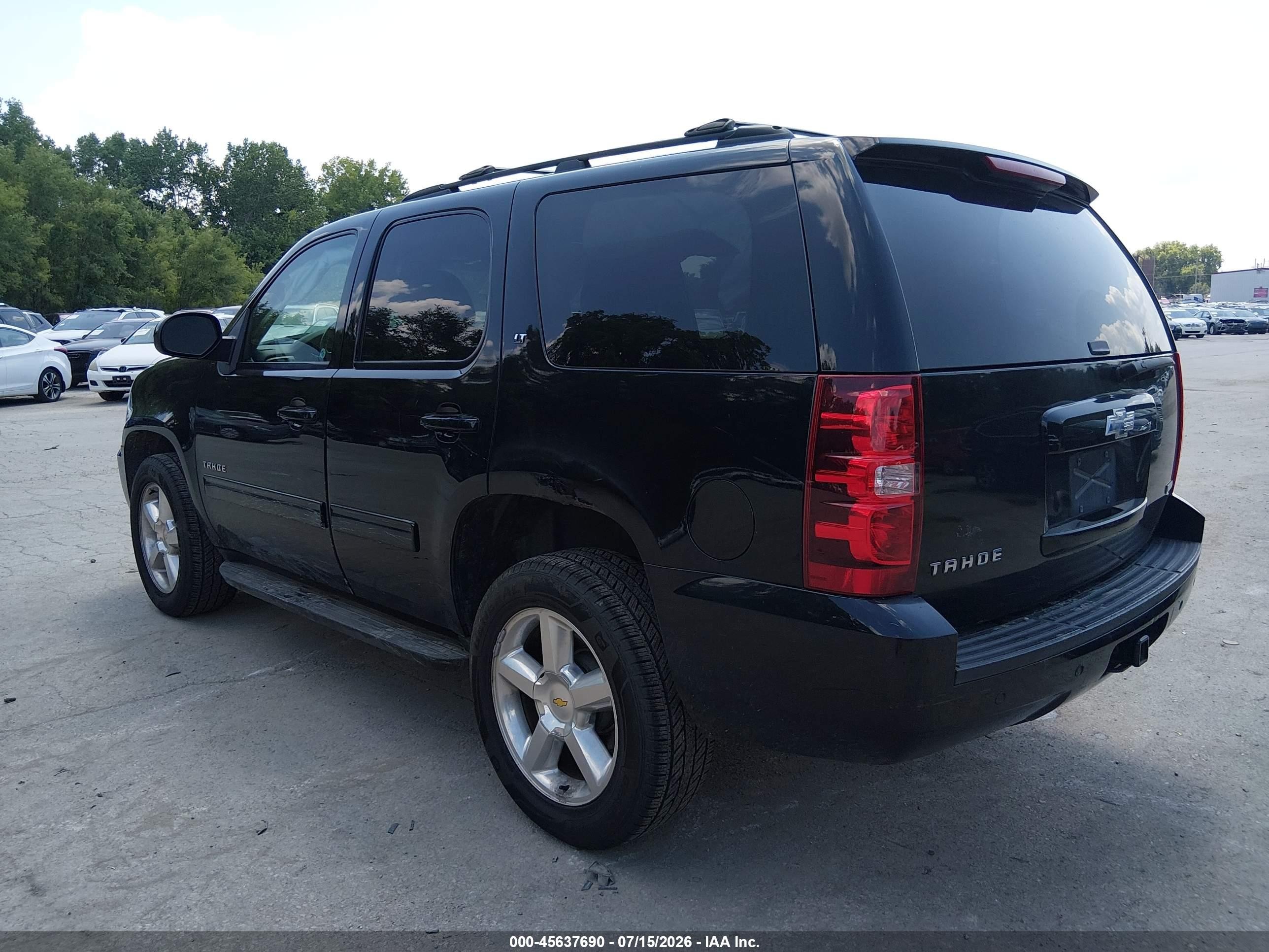 2009 Chevrolet Tahoe Lt2 Black vin: 1GNFK23019R297842
