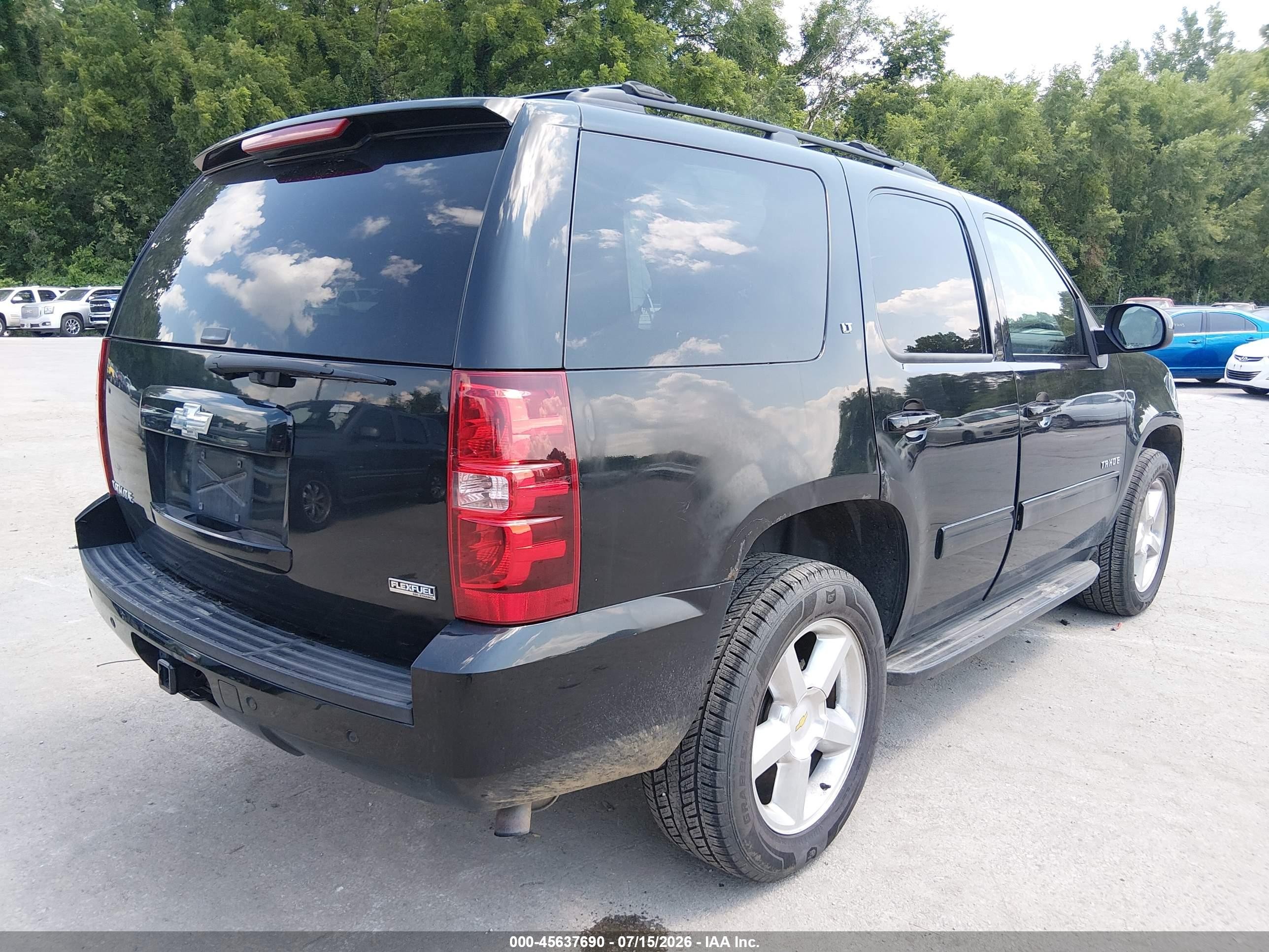2009 Chevrolet Tahoe Lt2 Black vin: 1GNFK23019R297842