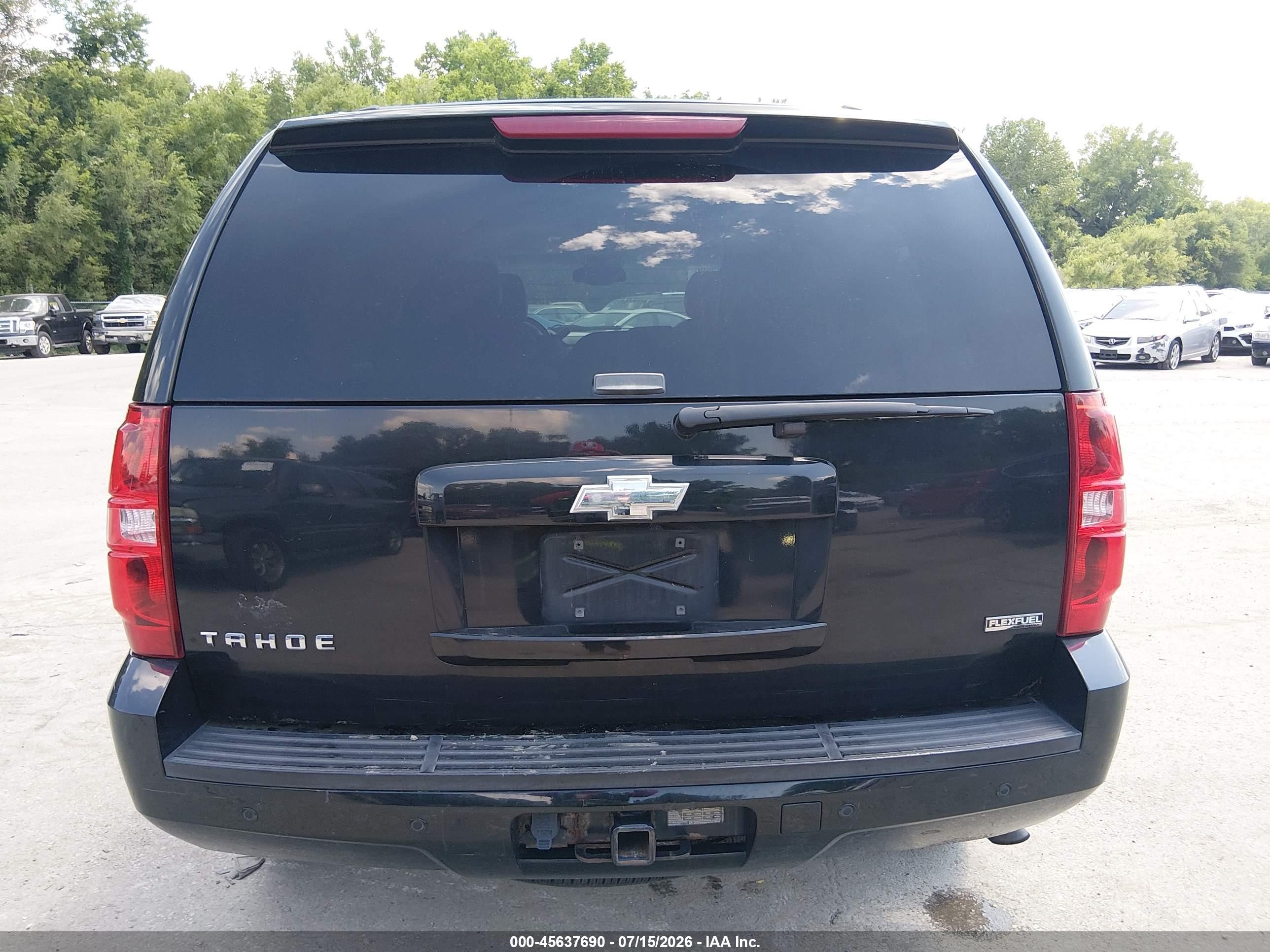 2009 Chevrolet Tahoe Lt2 Black vin: 1GNFK23019R297842