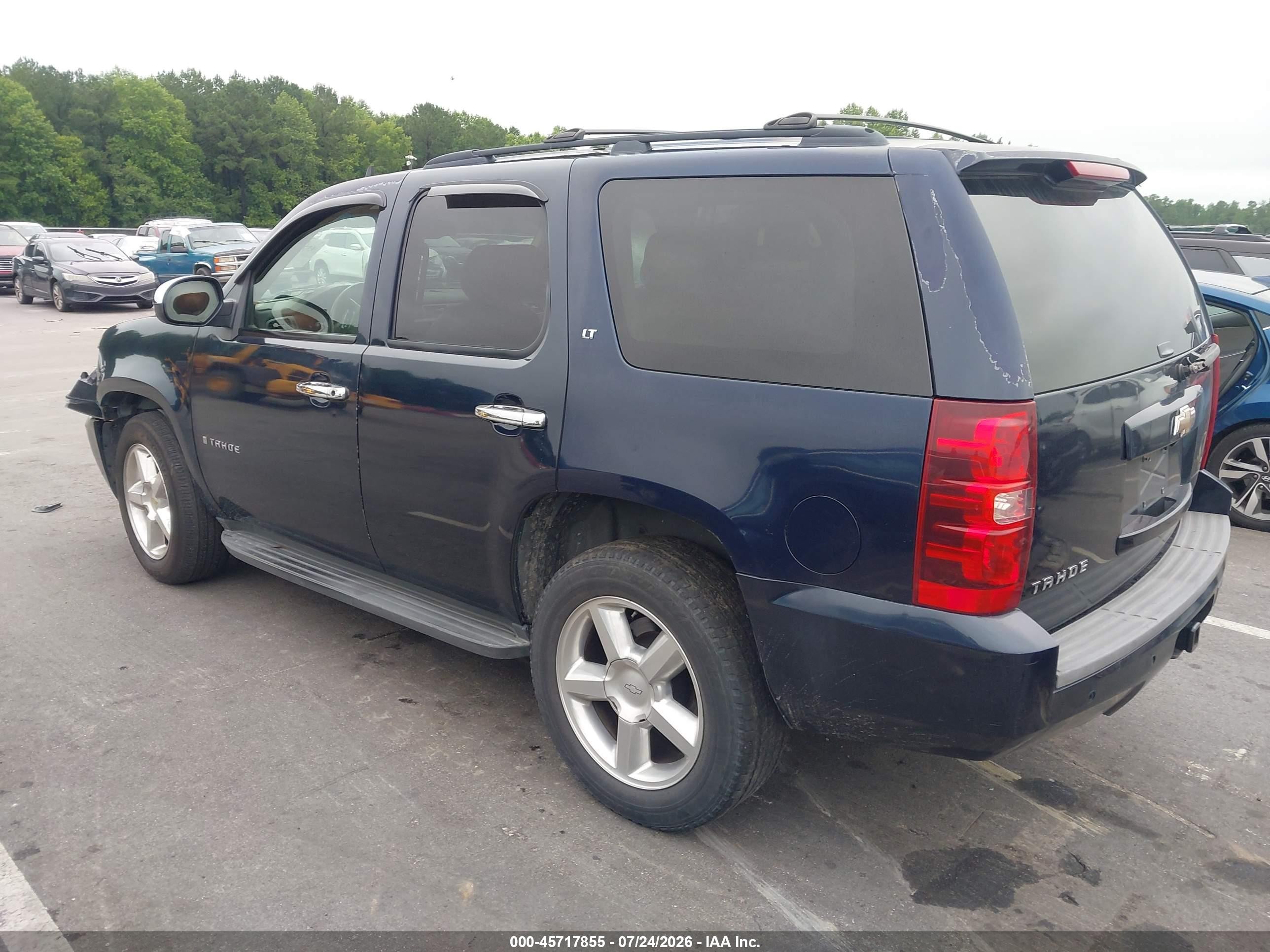 2009 Chevrolet Tahoe Lt2 Dark Blue vin: 1GNFK23049R218440