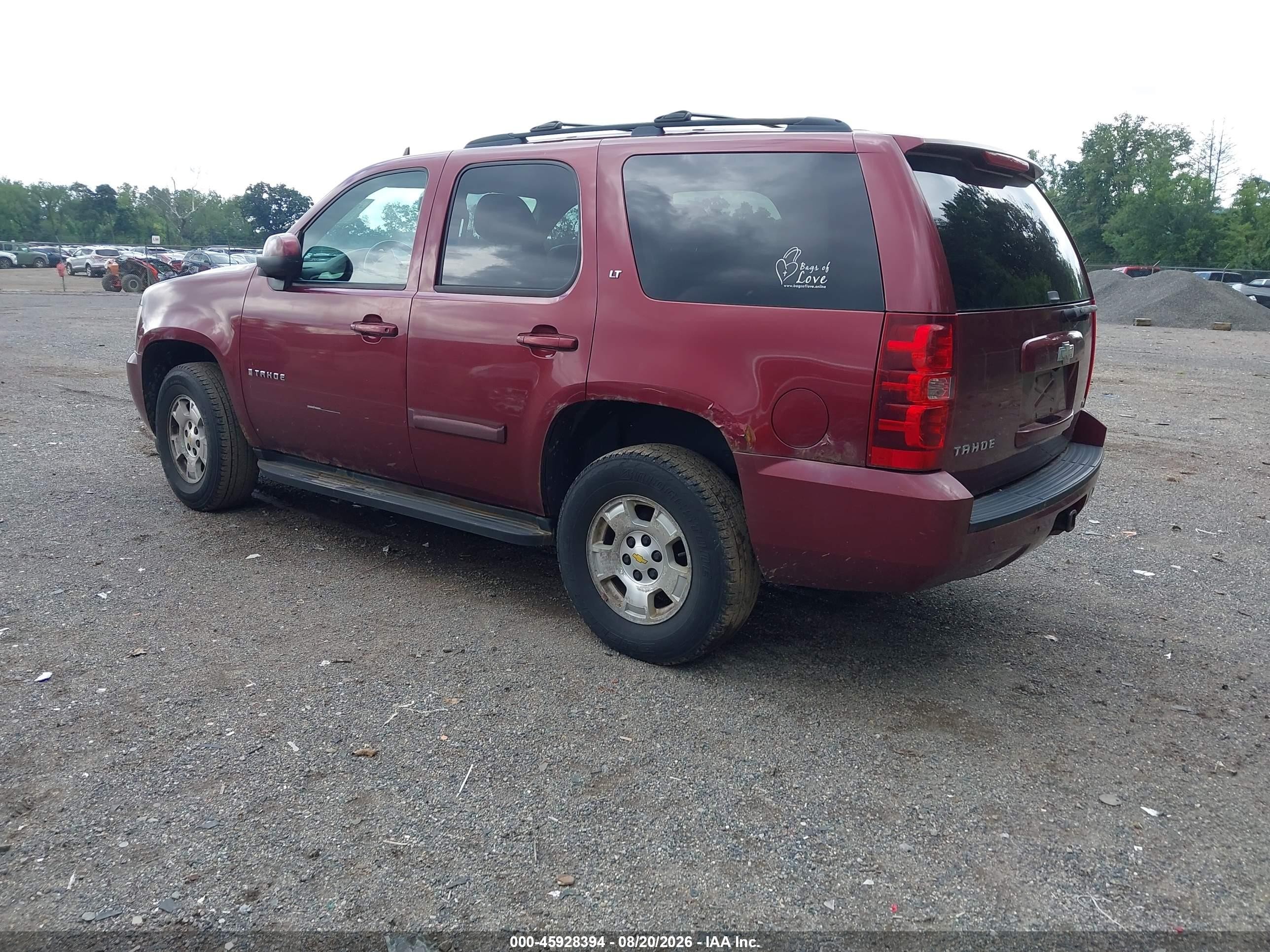 2009 Chevrolet Tahoe Lt1 Red vin: 1GNFK23089R127090