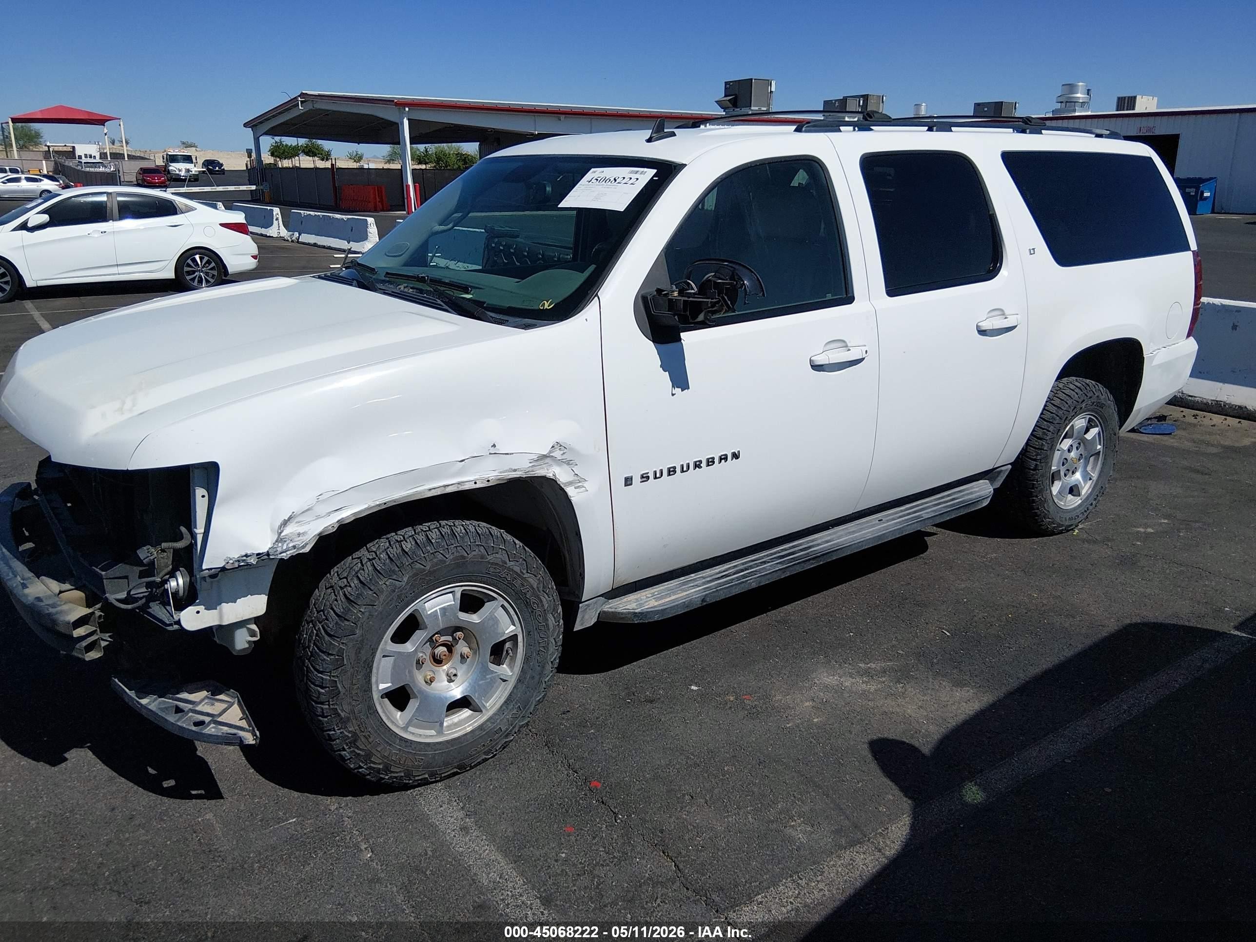 2009 Chevrolet Suburban 1500 Lt2 White vin: 1GNFK26319R265835