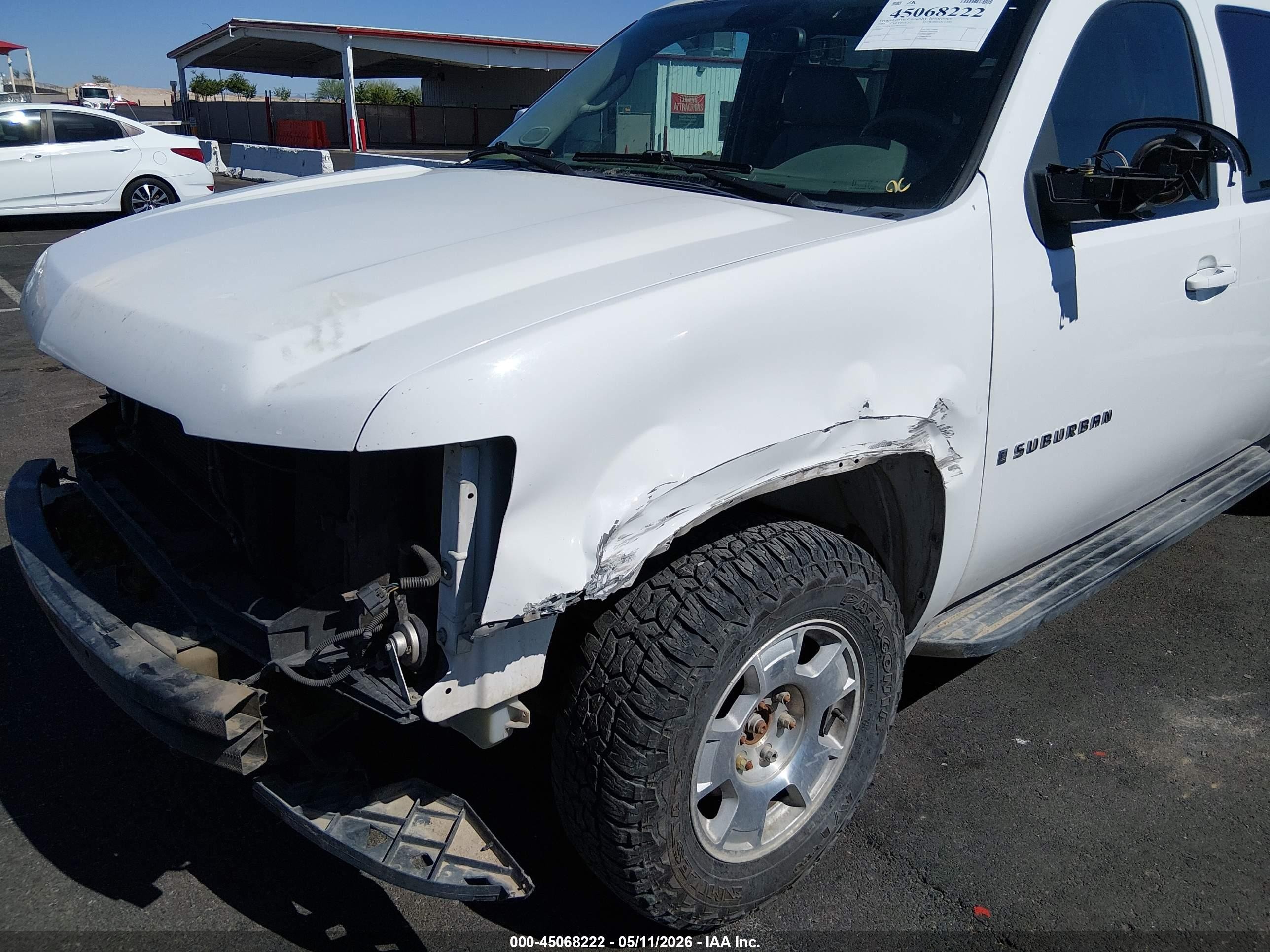 2009 Chevrolet Suburban 1500 Lt2 White vin: 1GNFK26319R265835