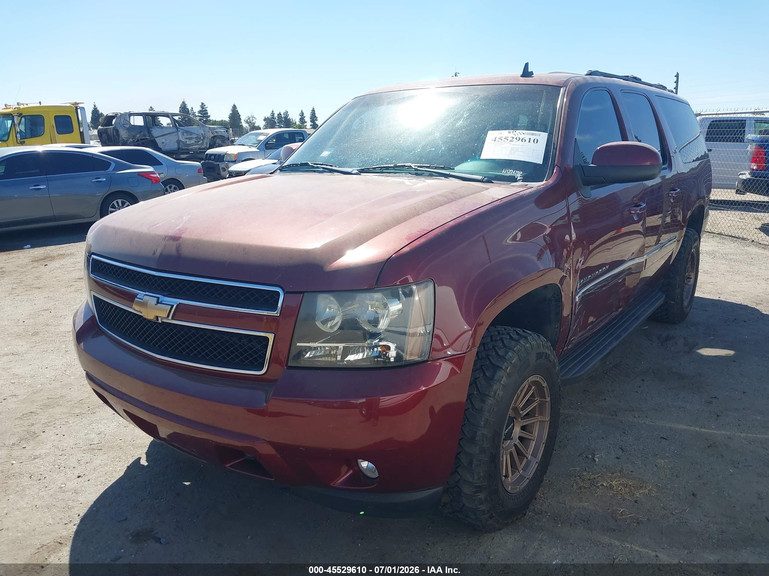 2009 Chevrolet Suburban 1500 Lt2 Burgundy vin: 1GNFK26359J122479