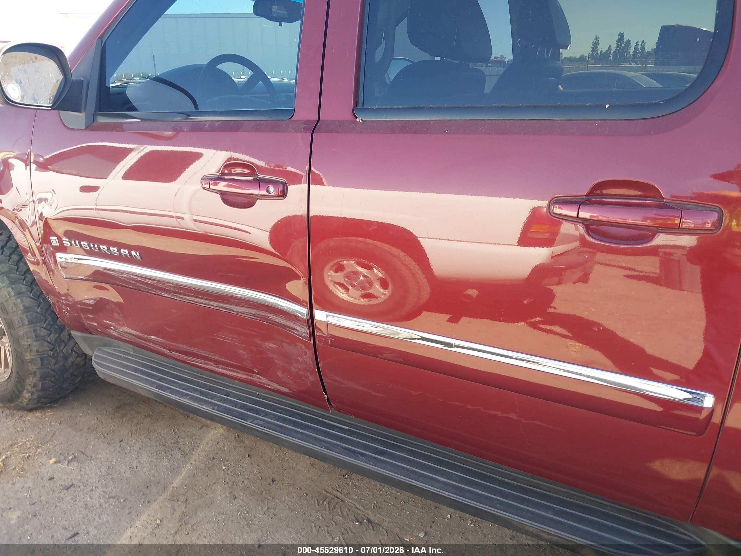 2009 Chevrolet Suburban 1500 Lt2 Burgundy vin: 1GNFK26359J122479