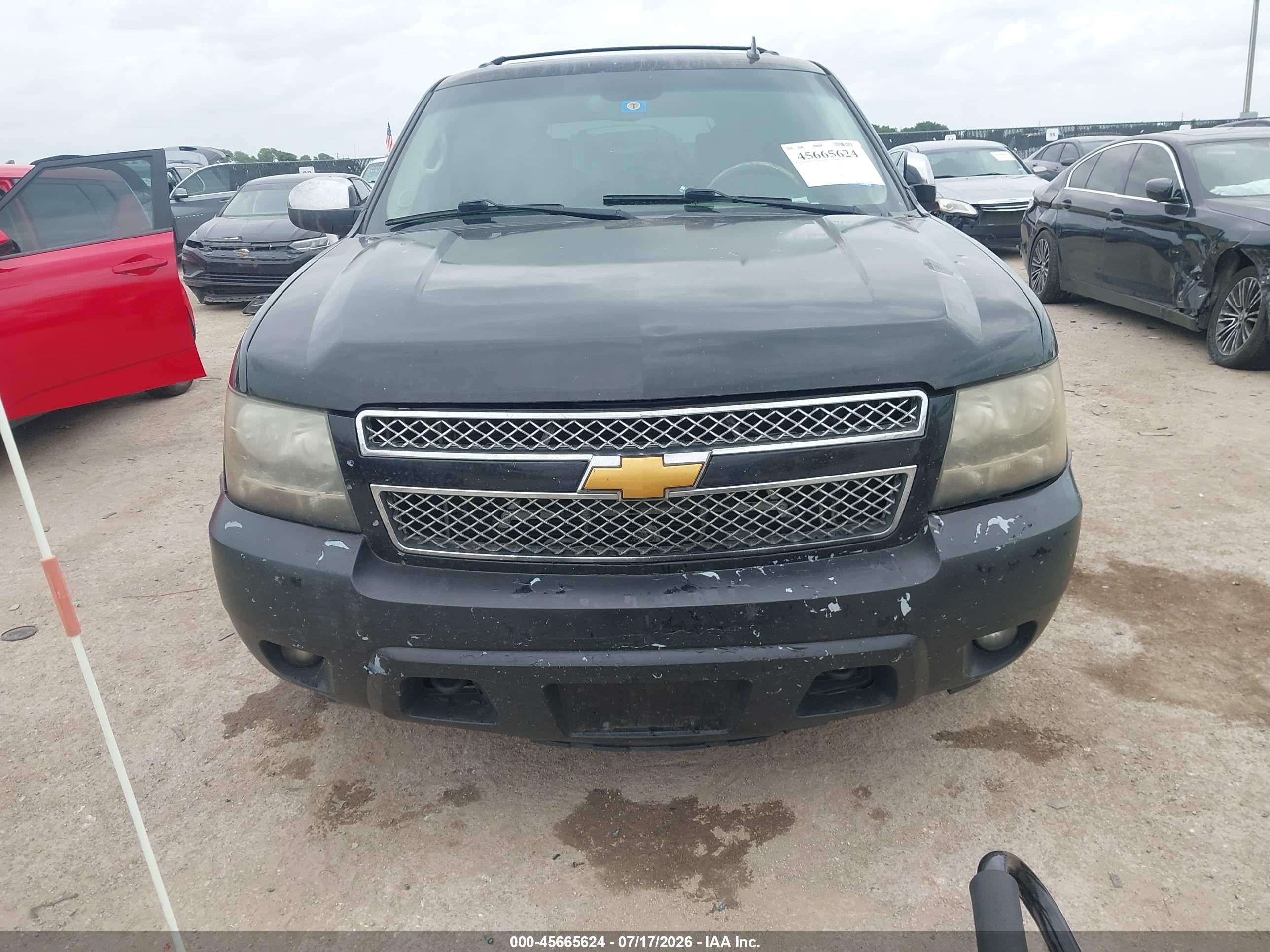 2009 Chevrolet Tahoe Ltz Black vin: 1GNFK33059R144404