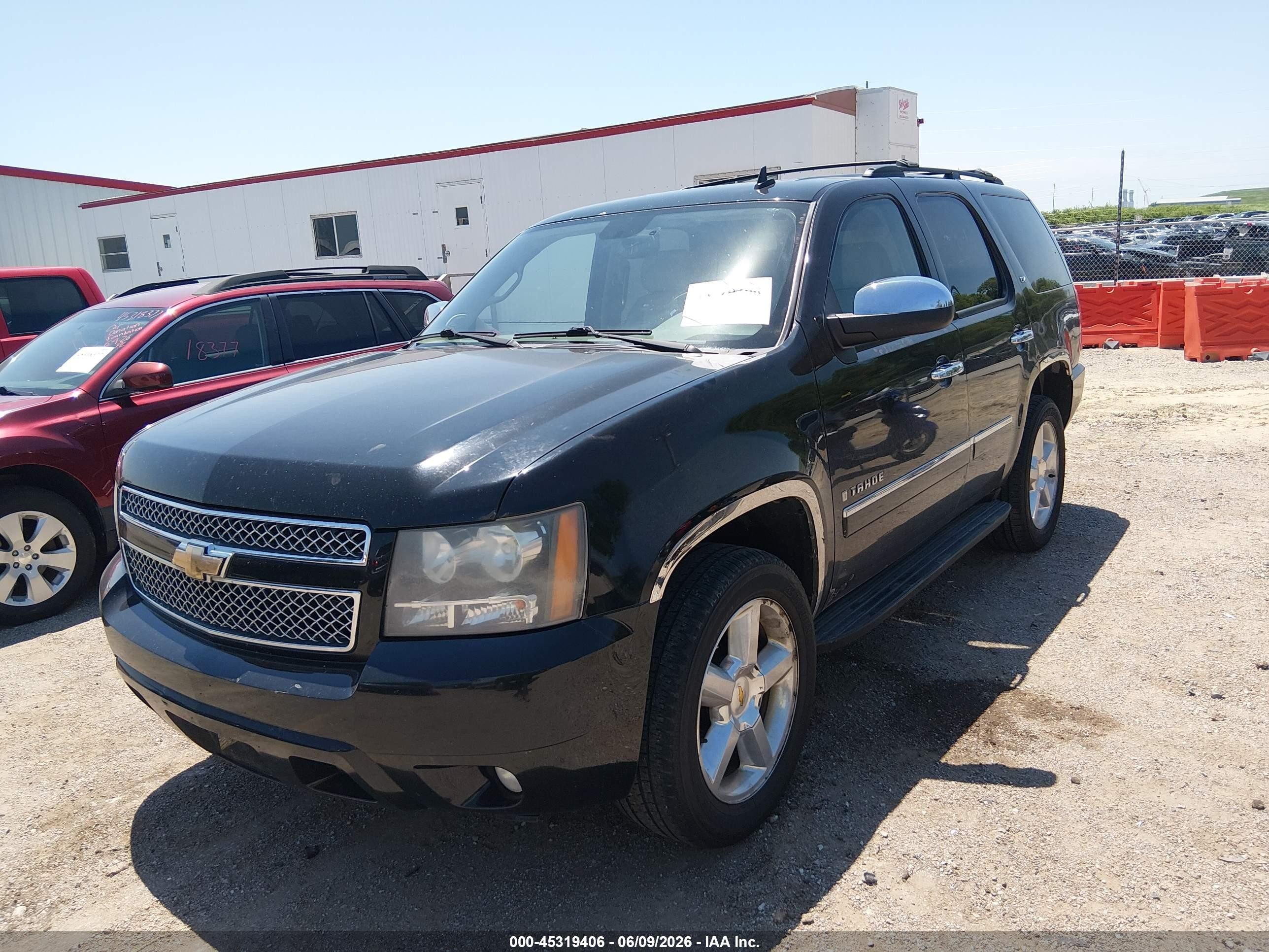 2009 Chevrolet Tahoe Ltz Black vin: 1GNFK330X9R280396