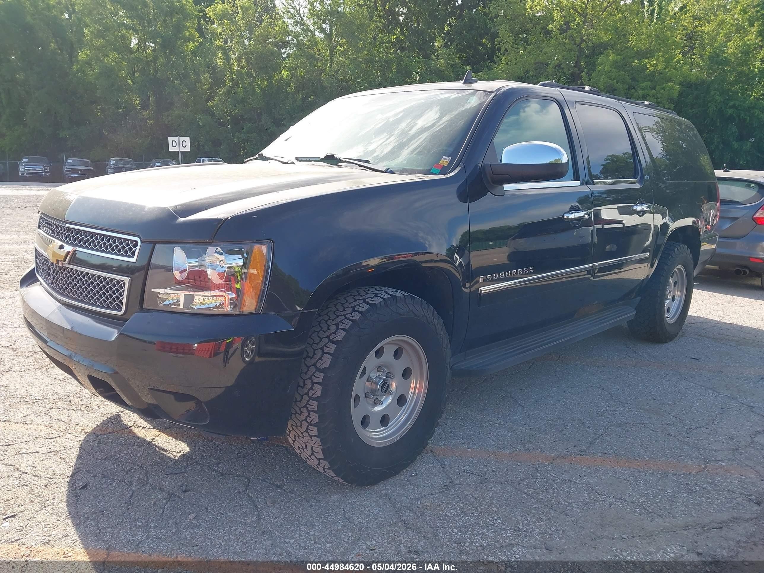 2009 Chevrolet Suburban 1500 Ltz Black vin: 1GNFK36319R209092