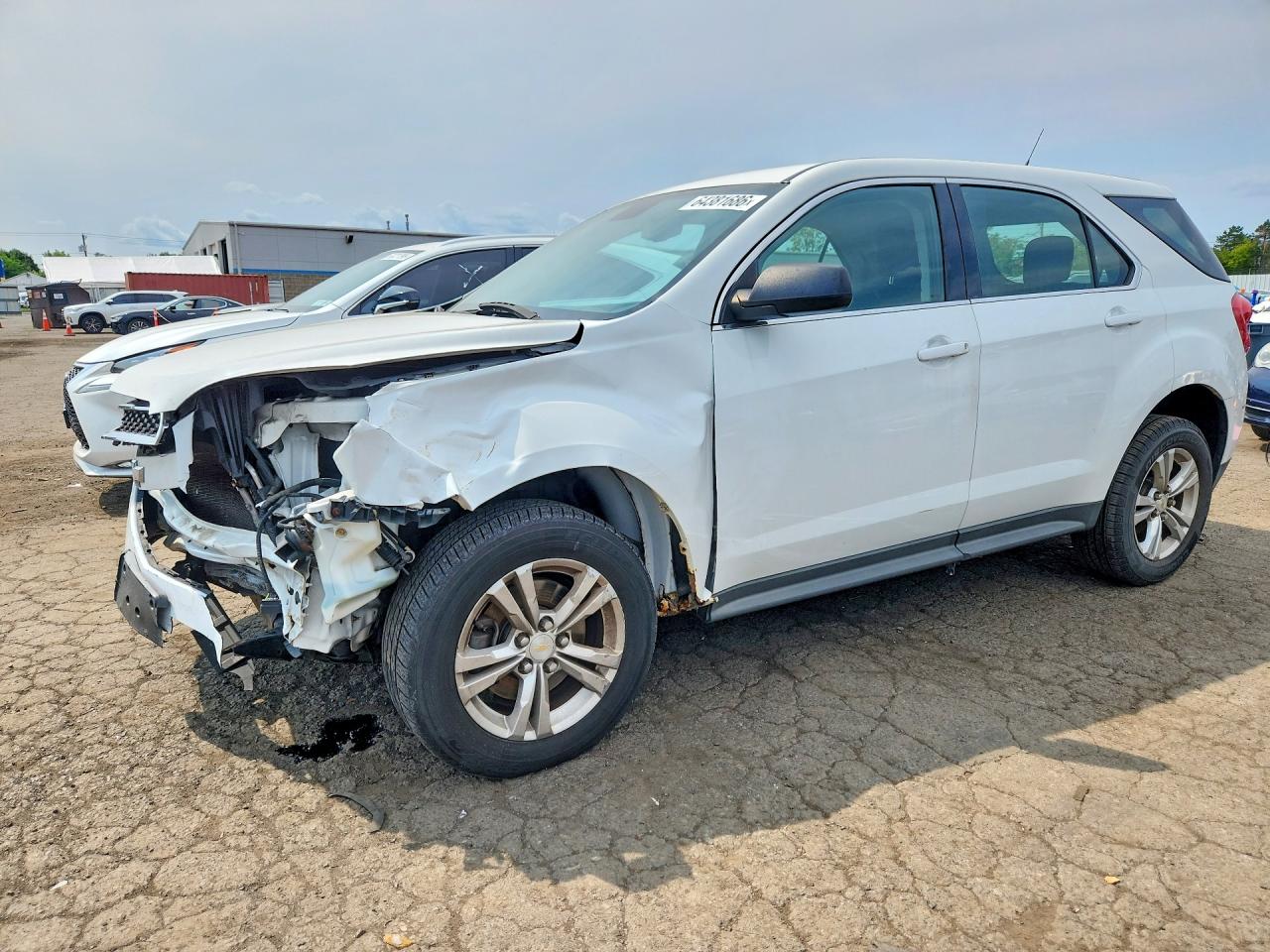 2013 Chevrolet Equinox Ls White vin: 1GNFLCEK0DZ108270
