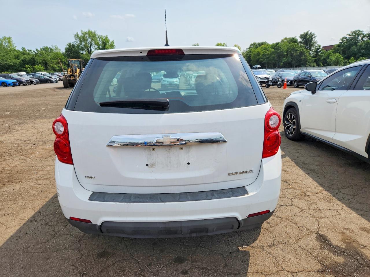 2013 Chevrolet Equinox Ls White vin: 1GNFLCEK0DZ108270