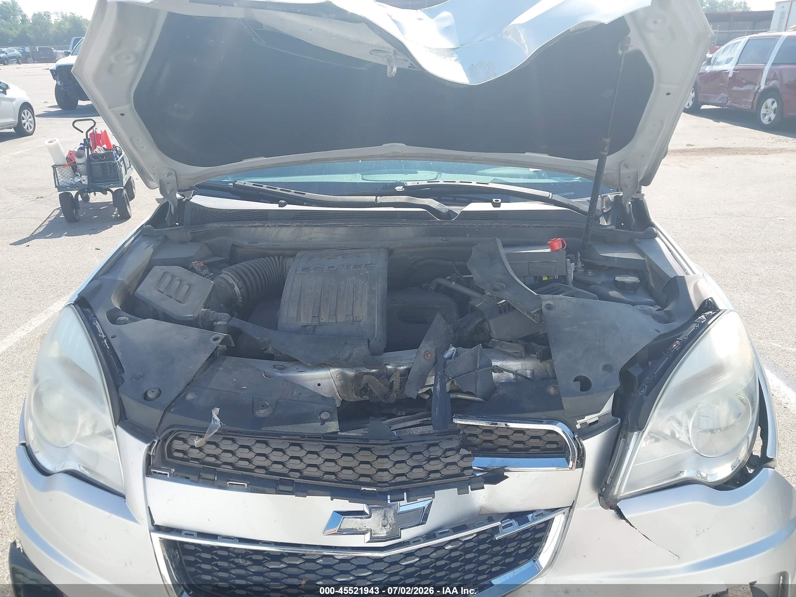 2013 Chevrolet Equinox Ls Silver vin: 1GNFLCEK7DZ129116